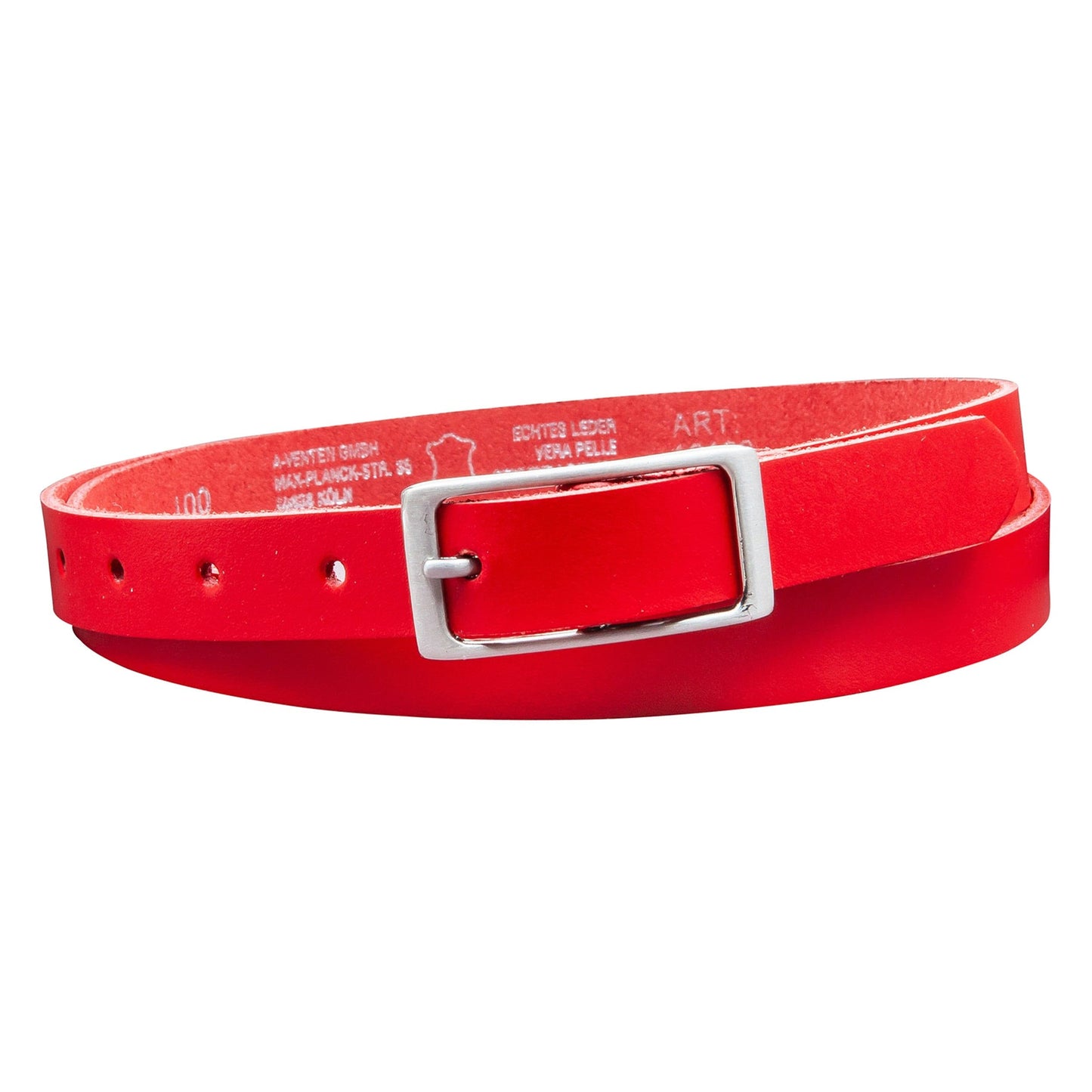 20 mm Gürtel Spaltleder Modell EH11-SL-Rot