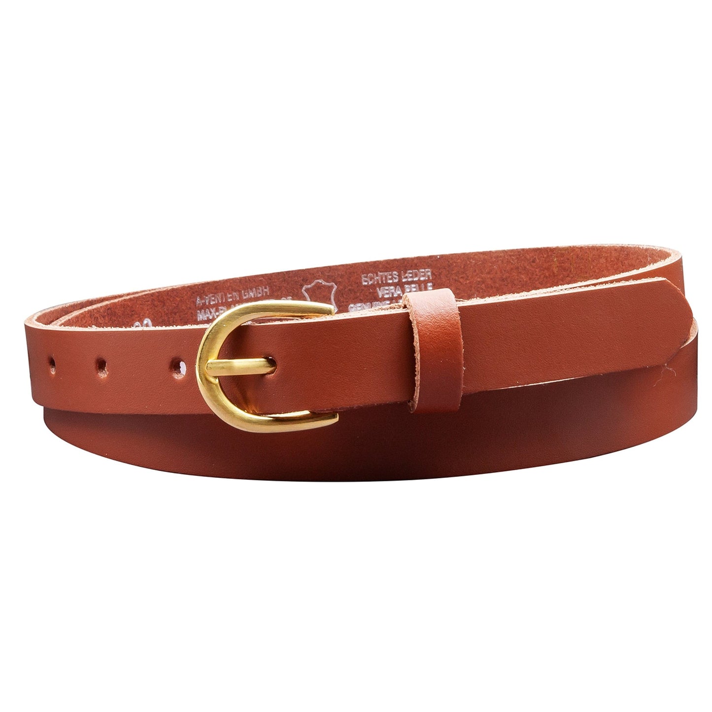 20 mm Gürtel Spaltleder Modell EH110-SL-Cognac