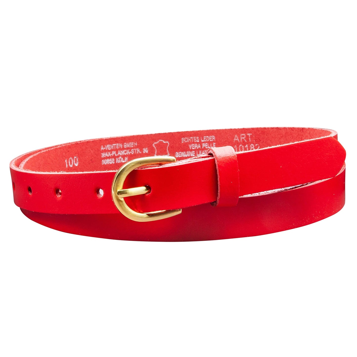 20 mm Gürtel Spaltleder Modell EH110-SL-Rot