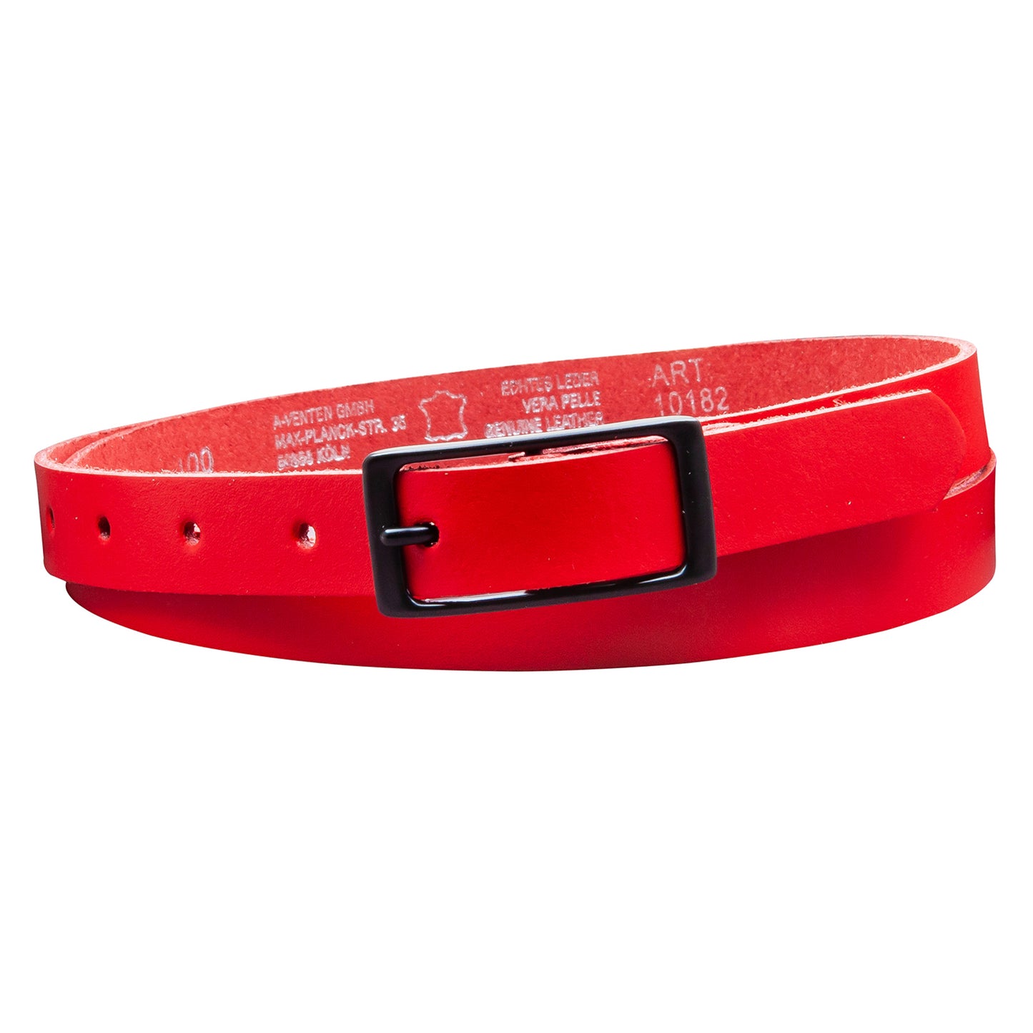 20 mm Gürtel Spaltleder Modell EH13-SL-Rot