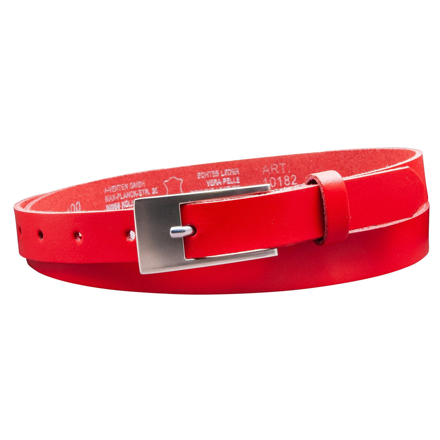 20 mm Gürtel Spaltleder Modell EH14-SL-Rot