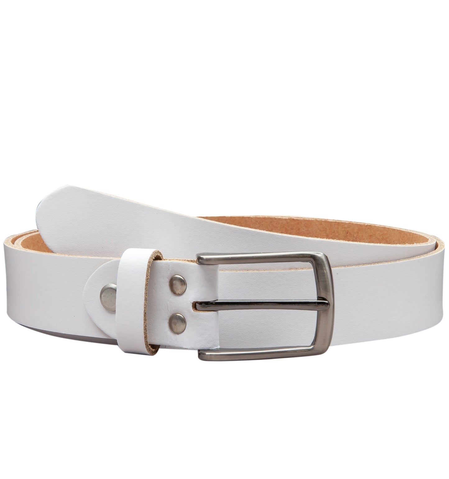 30 mm Gürtel Spaltleder Modell EH310-SL-Weiss