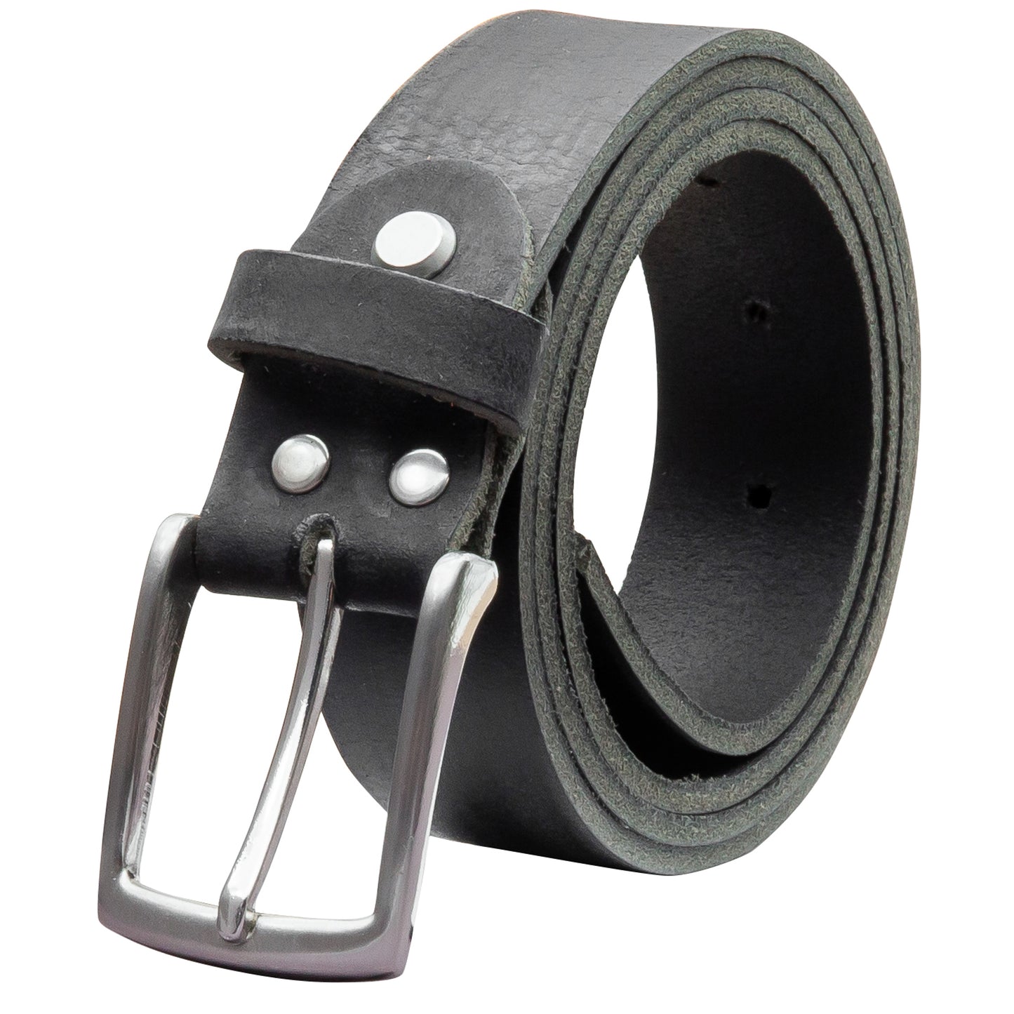 30 mm Gürtel Geschliffenes Leder Modell EH311-GE-Schwarz