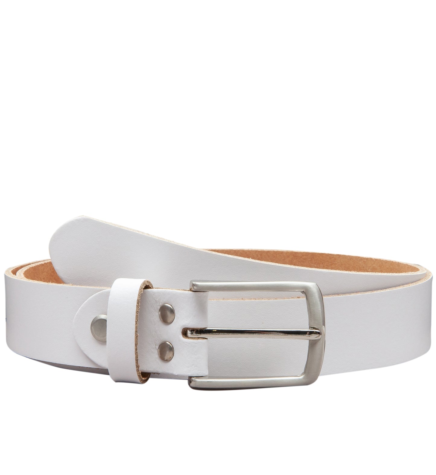 30 mm Gürtel Spaltleder Modell EH311-SL-Weiss