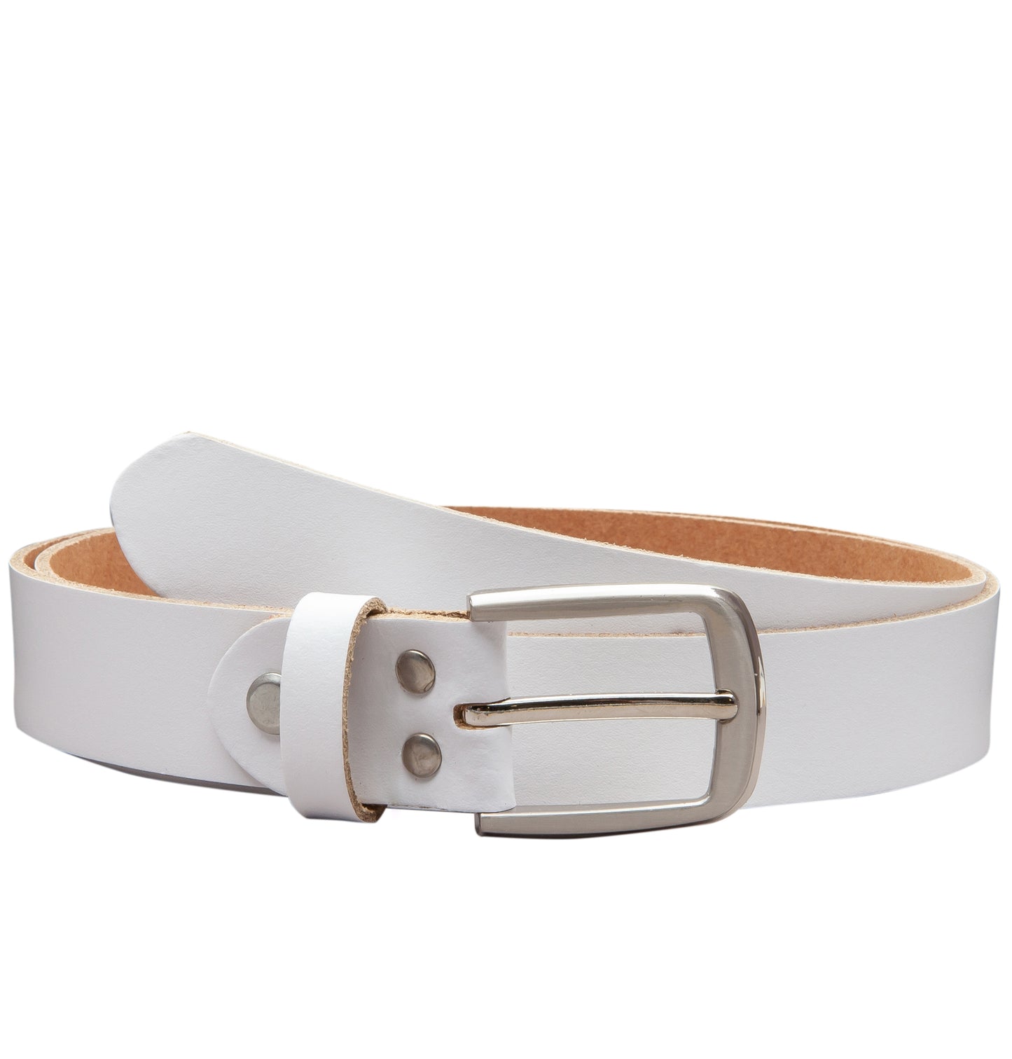 30 mm Gürtel Spaltleder Modell EH315-SL-Weiss