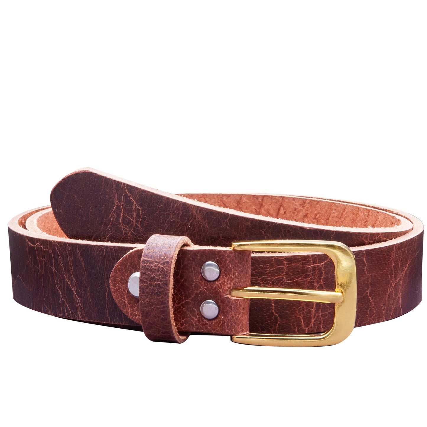 30 mm Gürtel Rustikales Leder Modell EH316-RL-Dunkelbraun