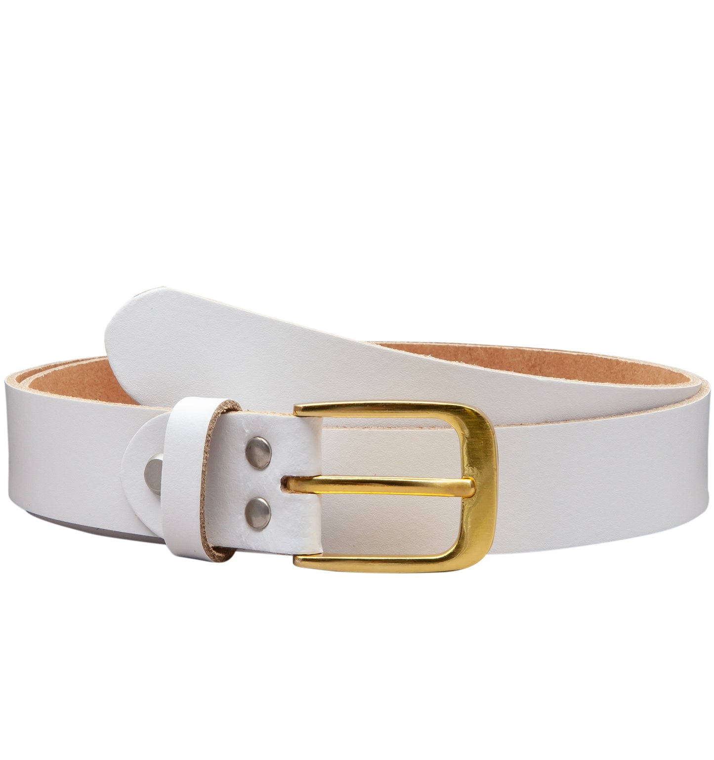 30 mm Gürtel Spaltleder Modell EH316-SL-Weiss