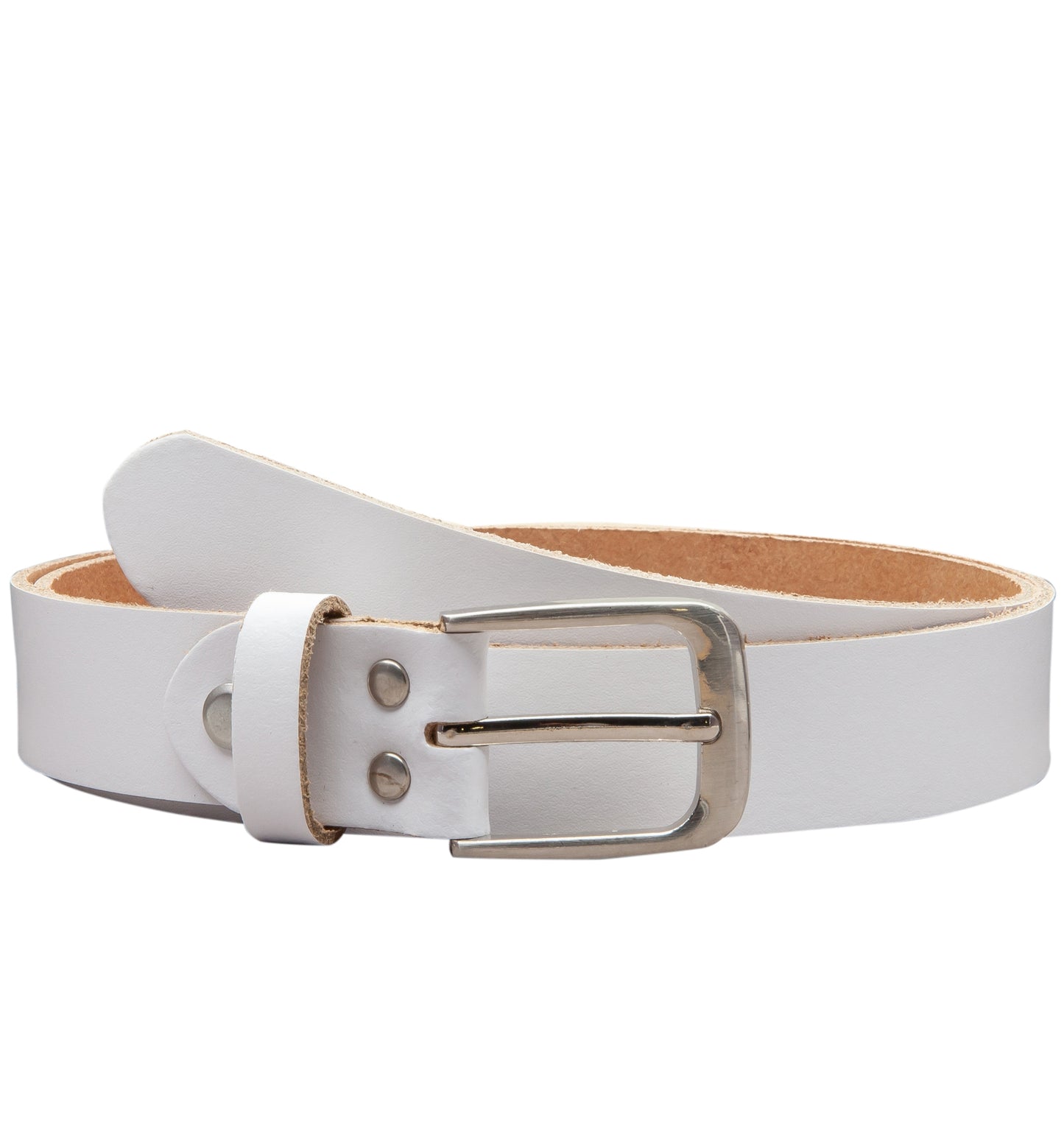 30 mm Gürtel Spaltleder Modell EH317-SL-Weiss