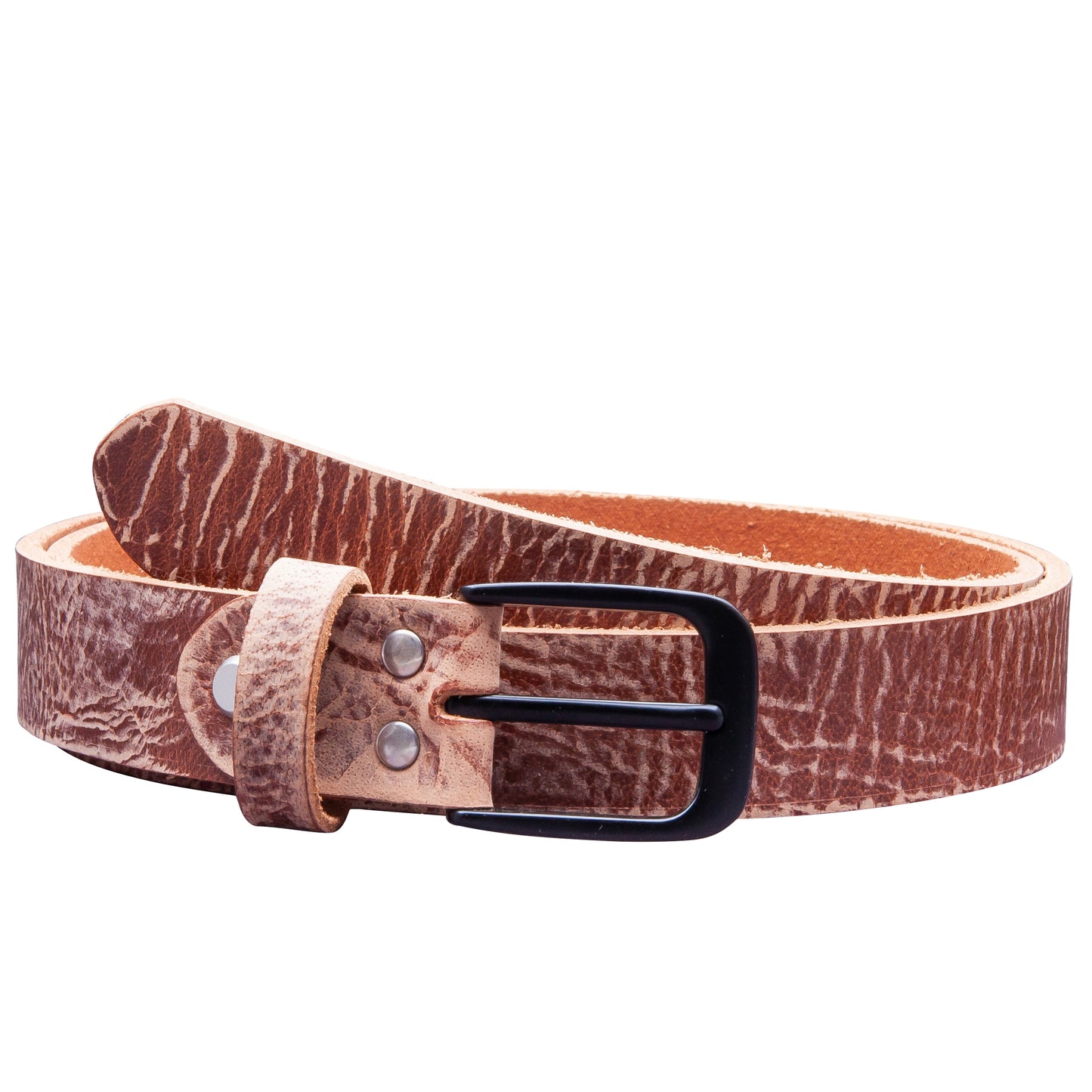 30 mm Gürtel Geschliffenes Leder Modell EH318-GE-Rustikal