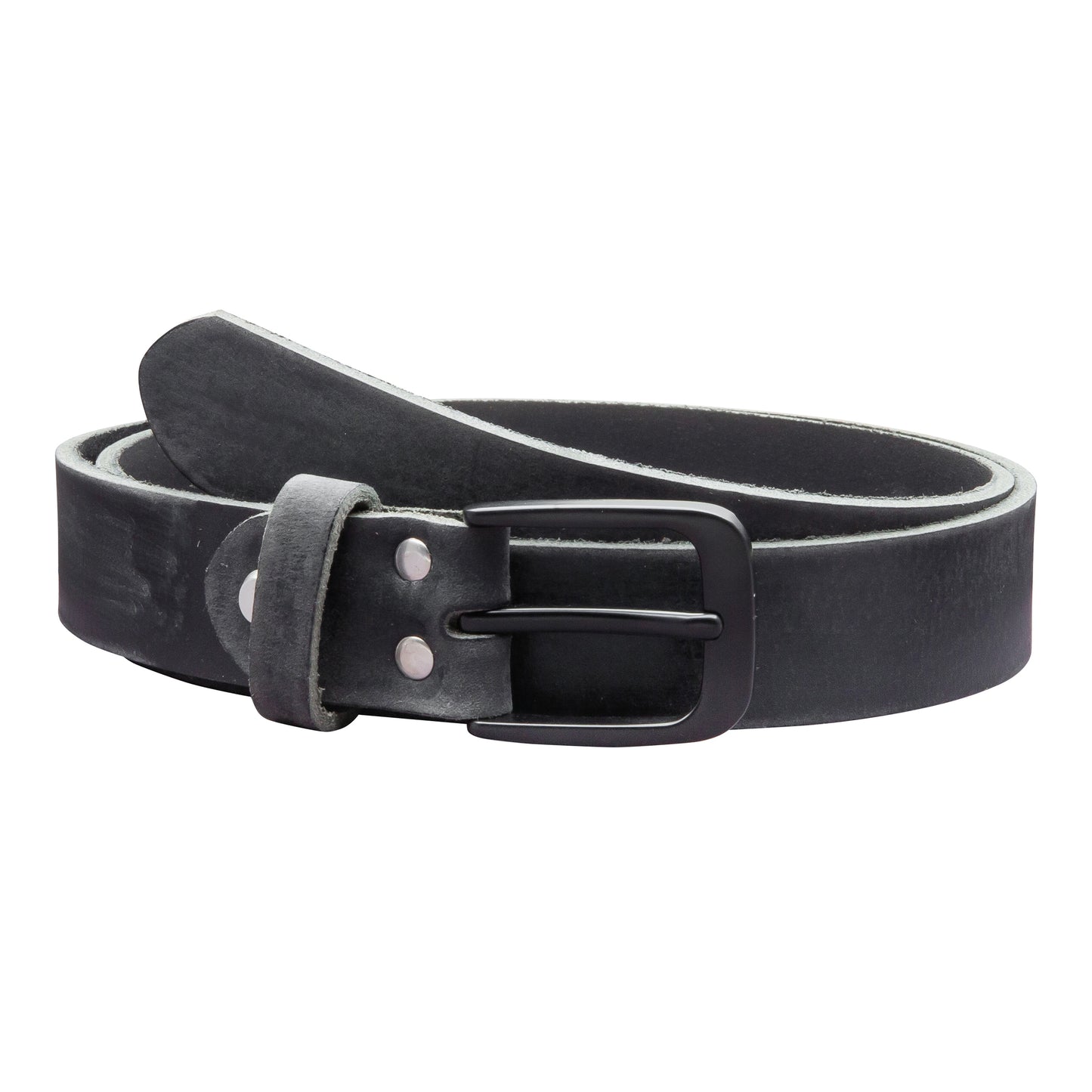 30 mm Gürtel Geschliffenes Leder Modell EH318-GE-Schwarz