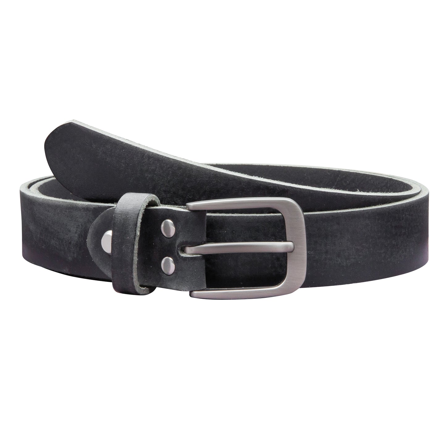 30 mm Gürtel Geschliffenes Leder Modell EH319-GE-Schwarz