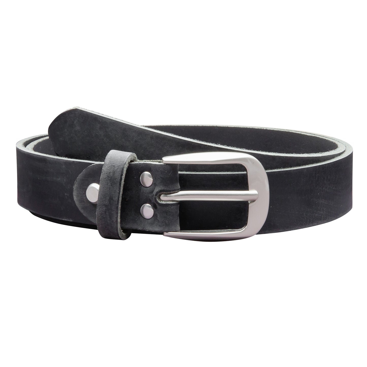 30 mm Gürtel Geschliffenes Leder Modell EH32-GE-Schwarz