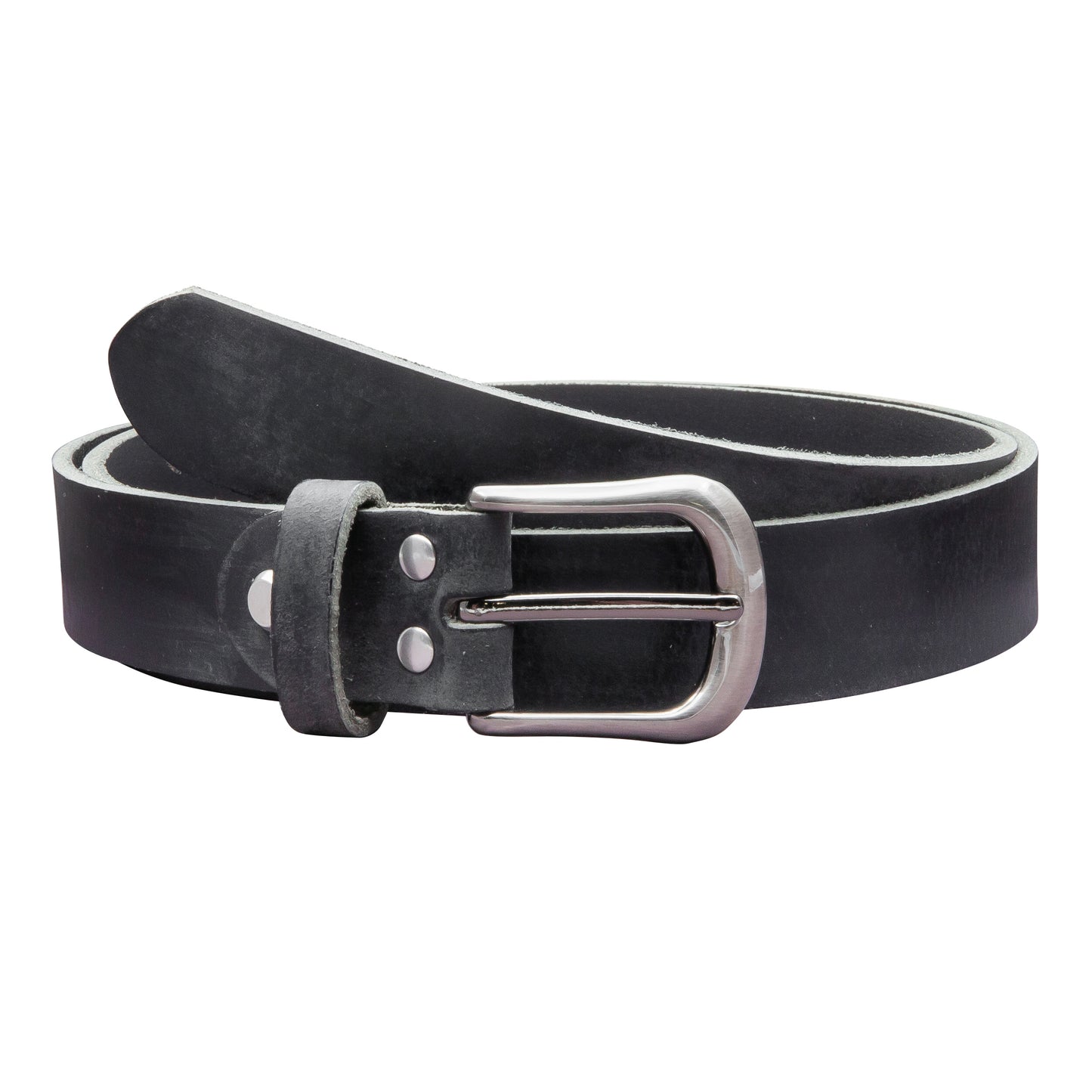 30 mm Gürtel Geschliffenes Leder Modell EH324-GE-Schwarz