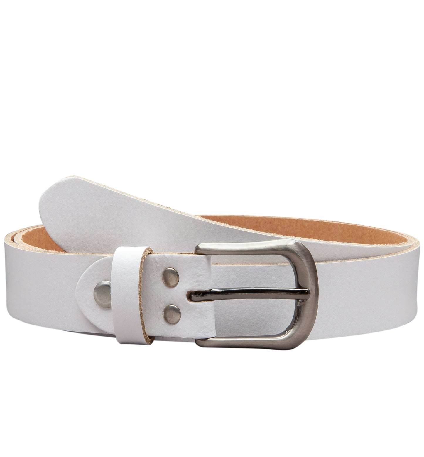 30 mm Gürtel Spaltleder Modell EH324-SL-Weiss