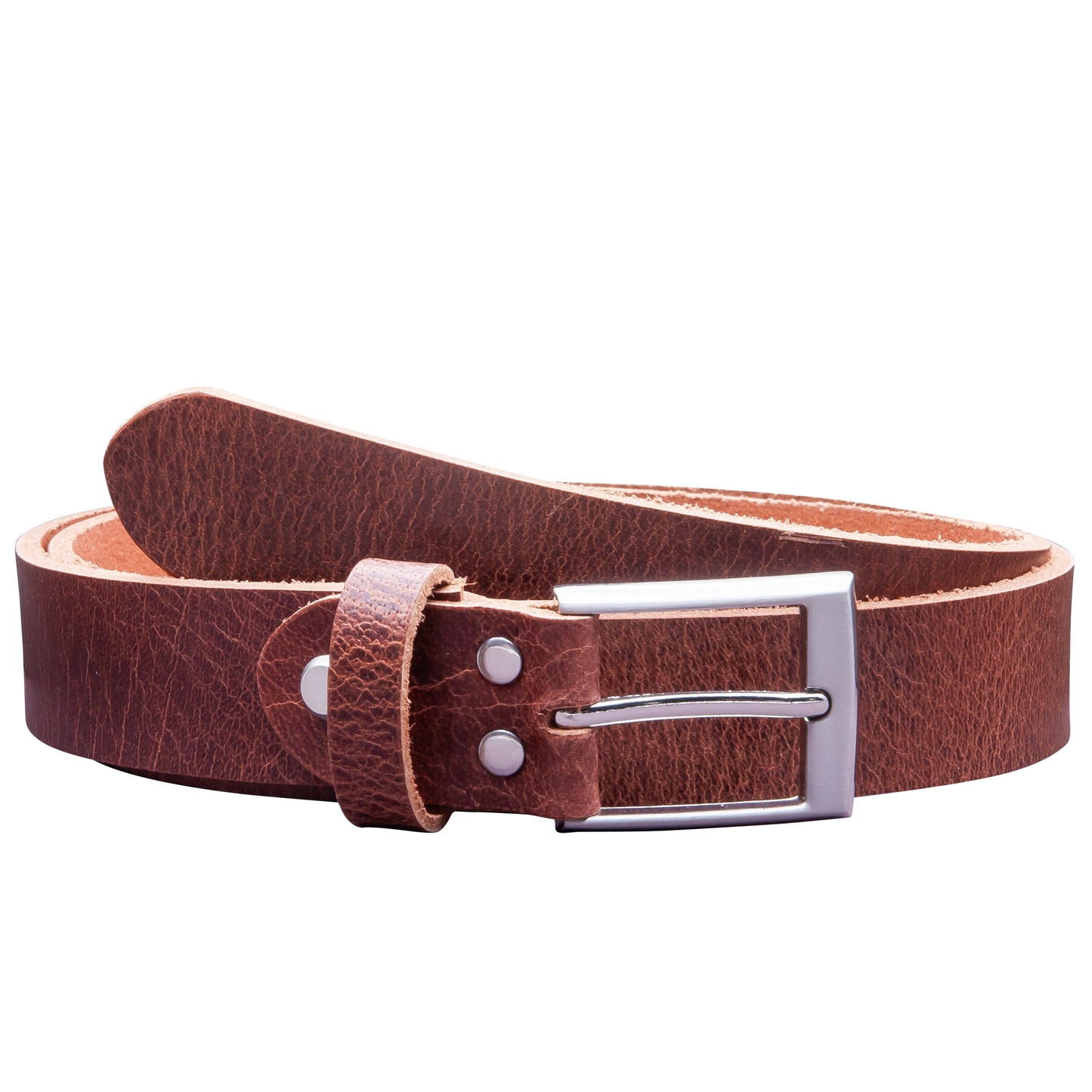 30 mm Gürtel Rustikales Leder Modell EH39-RL-Dunkelbraun