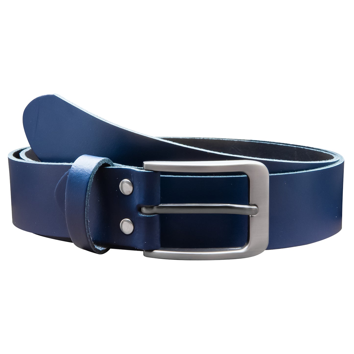 35 mm Gürtel Spaltleder Modell EH411-SL-Dunkelblau