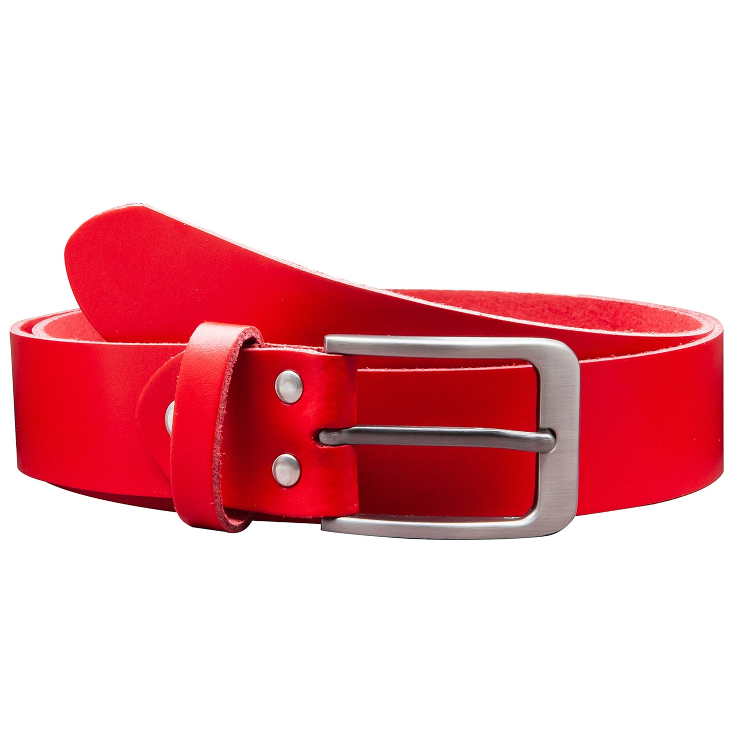 35 mm Gürtel Spaltleder Modell EH411-SL-Rot