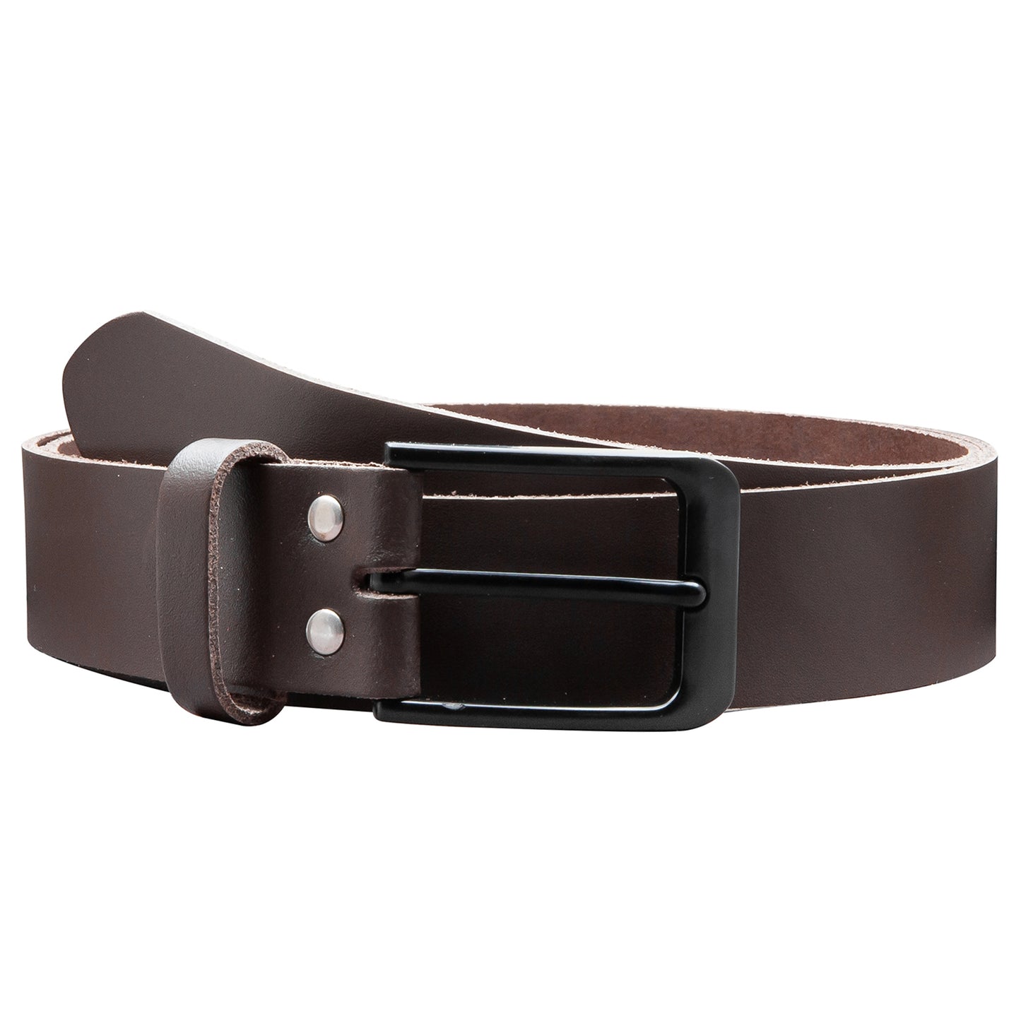 35 mm Gürtel Spaltleder Modell EH412-SL-Dunkelbraun