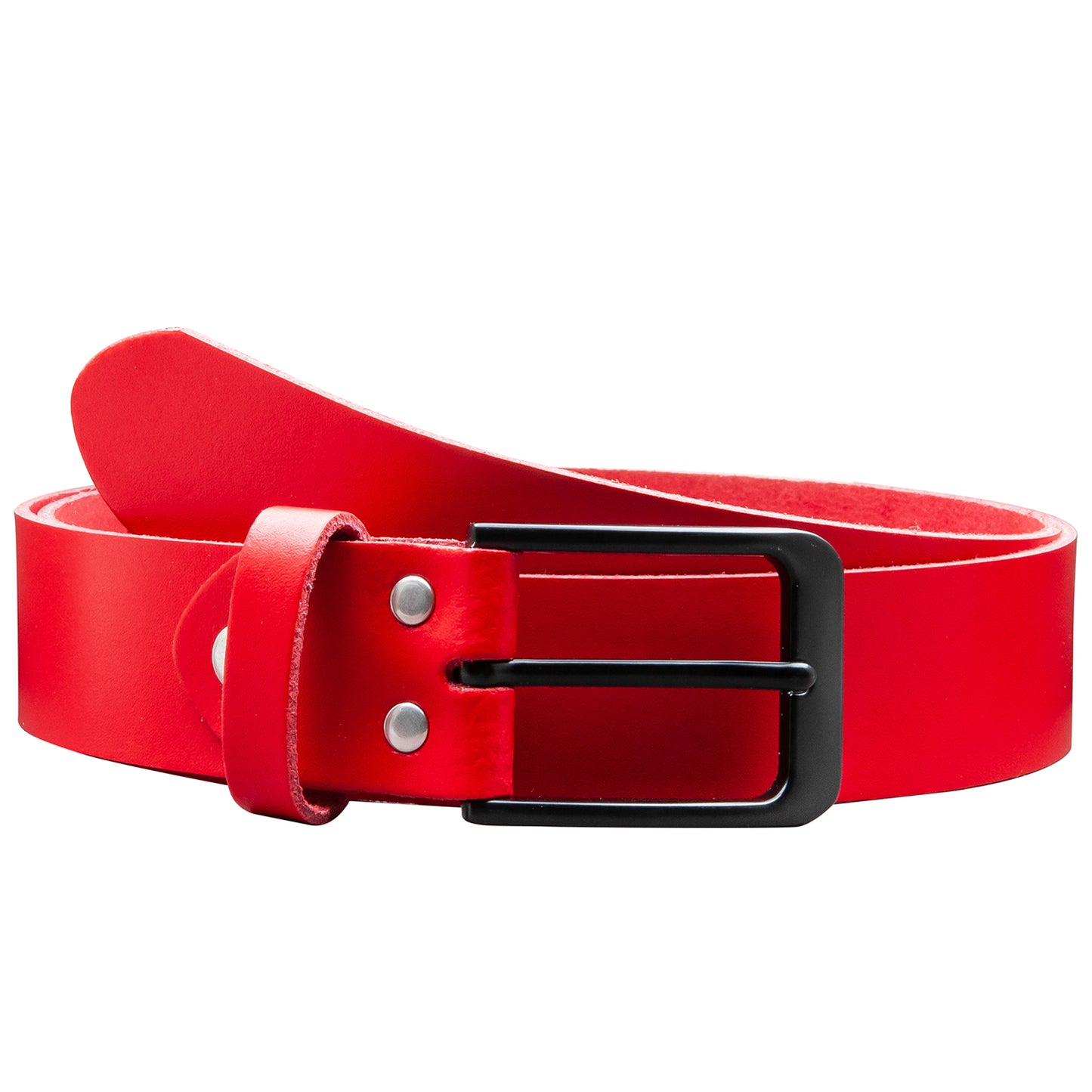 35 mm Gürtel Spaltleder Modell EH412-SL-Rot