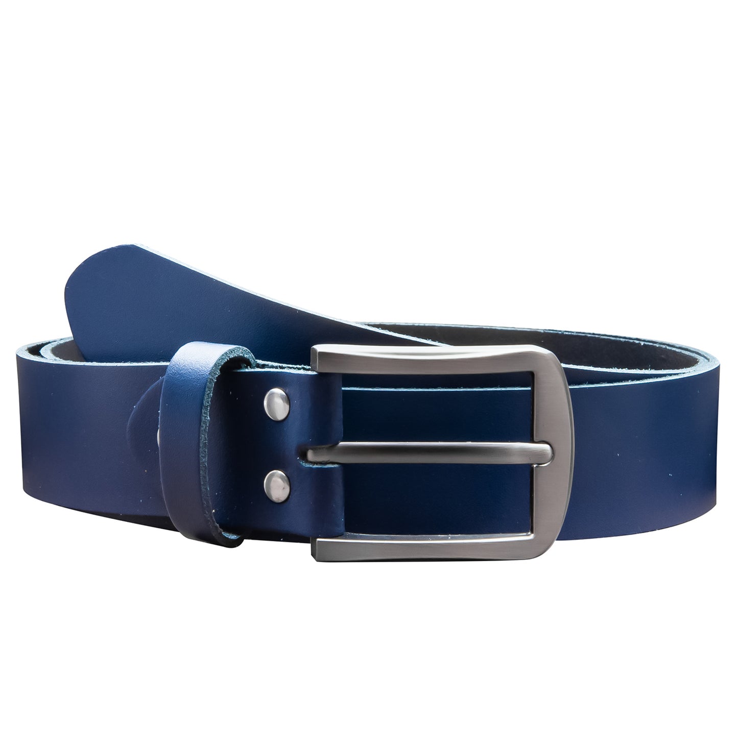 35 mm Gürtel Spaltleder Modell EH416-SL-Dunkelblau