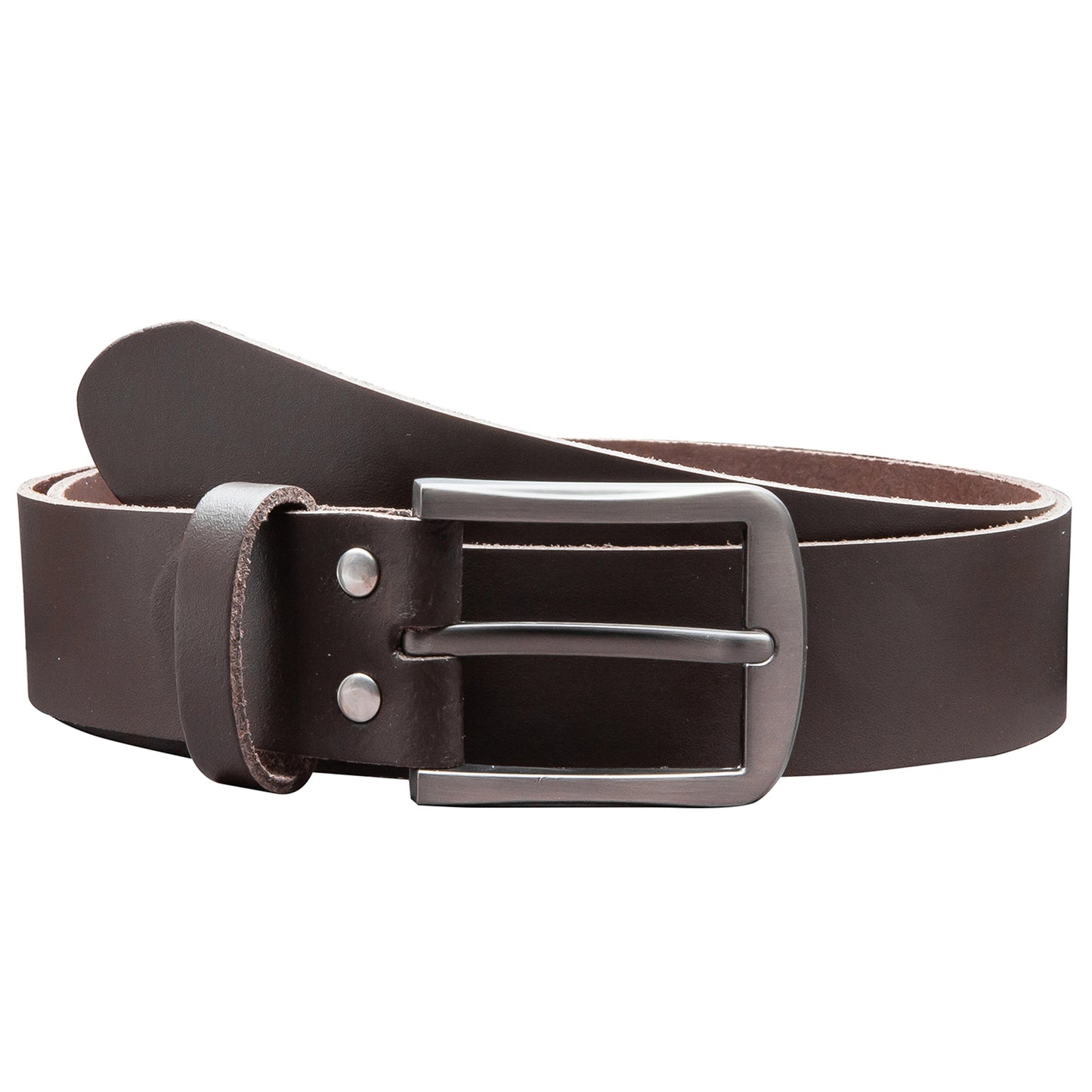 35 mm Gürtel Spaltleder Modell EH416-SL-Dunkelbraun