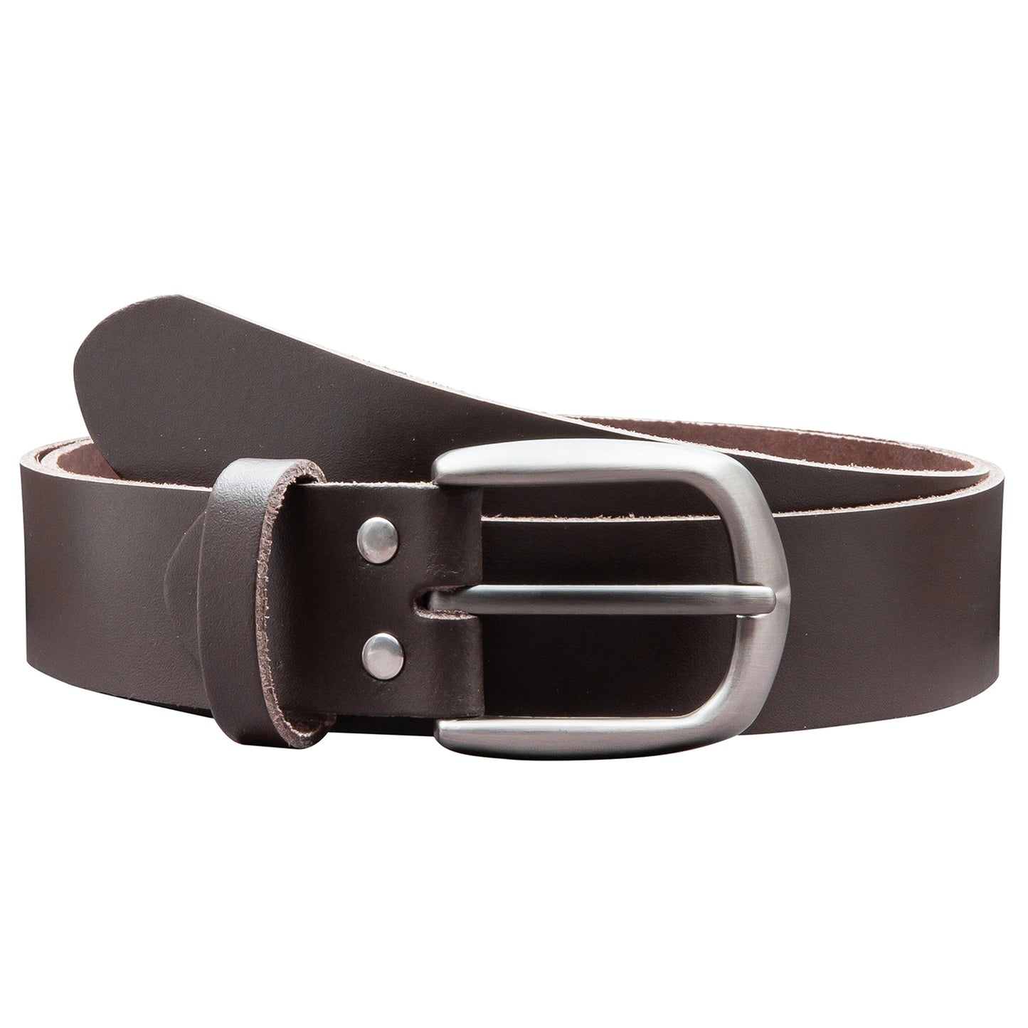 35 mm Gürtel Spaltleder Modell EH417-SL-Dunkelbraun
