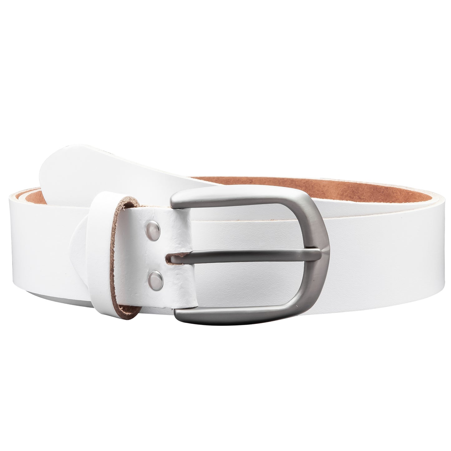 35 mm Gürtel Spaltleder Modell EH417-SL-Weiss