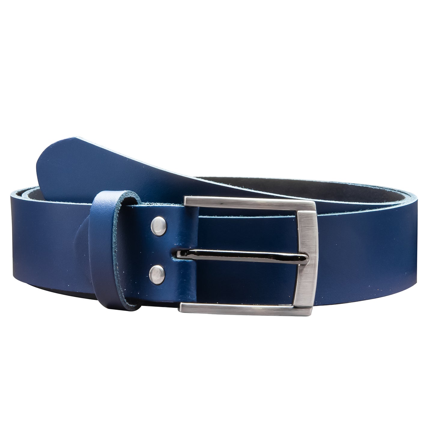 35 mm Gürtel Spaltleder Modell EH418-SL-Dunkelblau