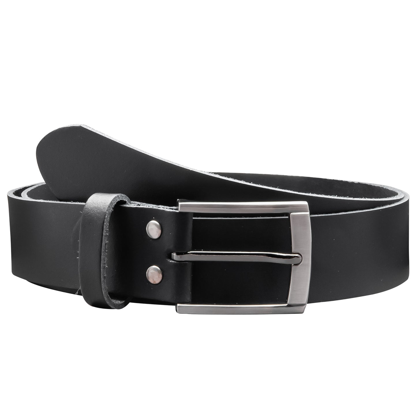 35 mm Gürtel Spaltleder Modell EH418-SL-Schwarz