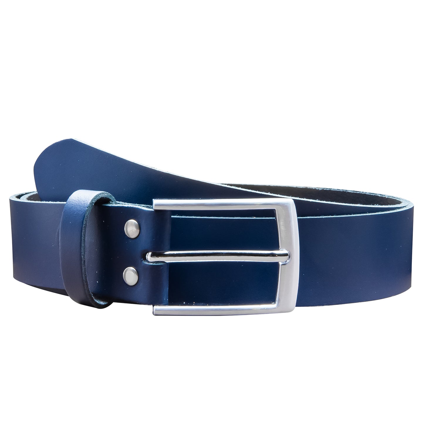 35 mm Gürtel Spaltleder Modell EH421-SL-Dunkelblau