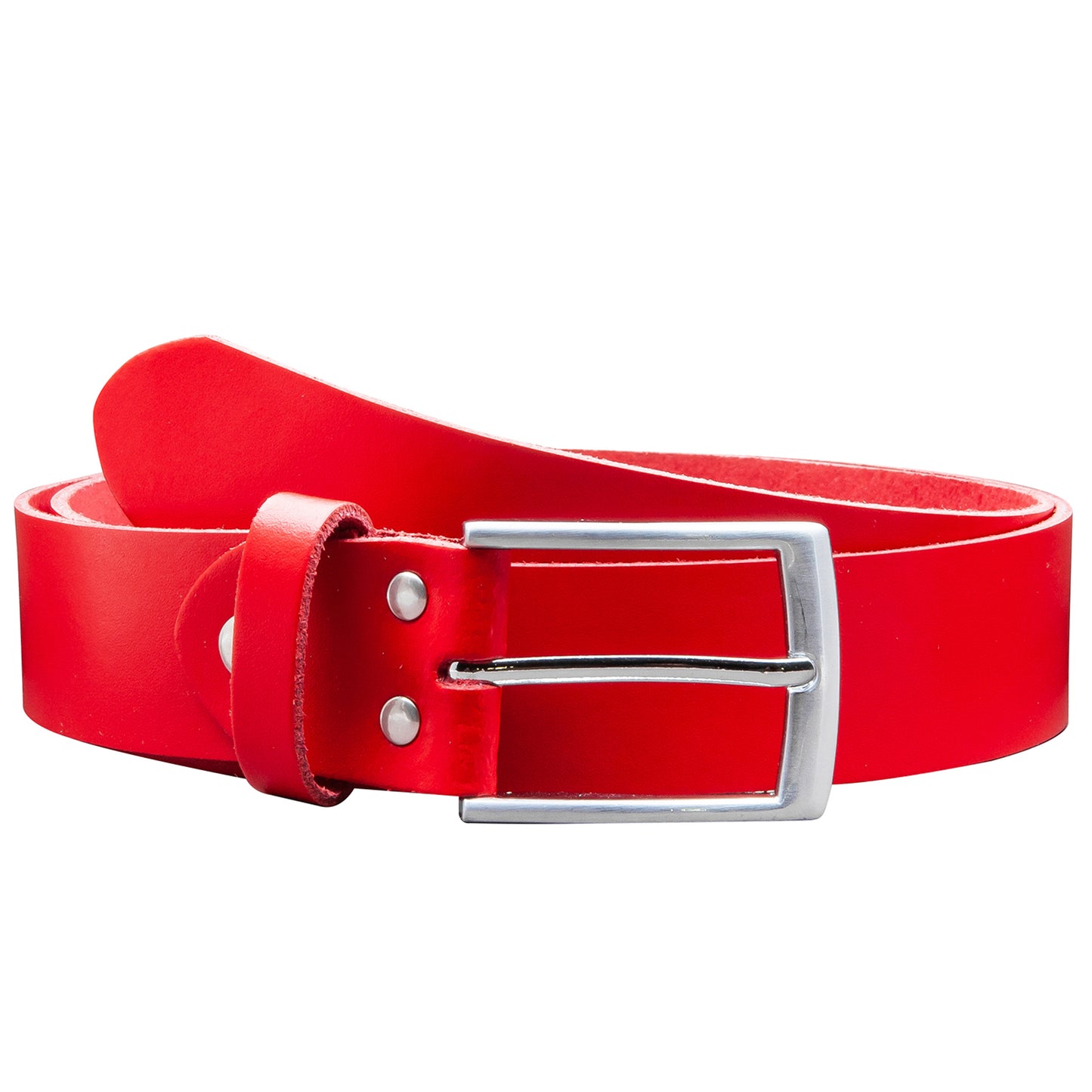 35 mm Gürtel Spaltleder Modell EH421-SL-Rot