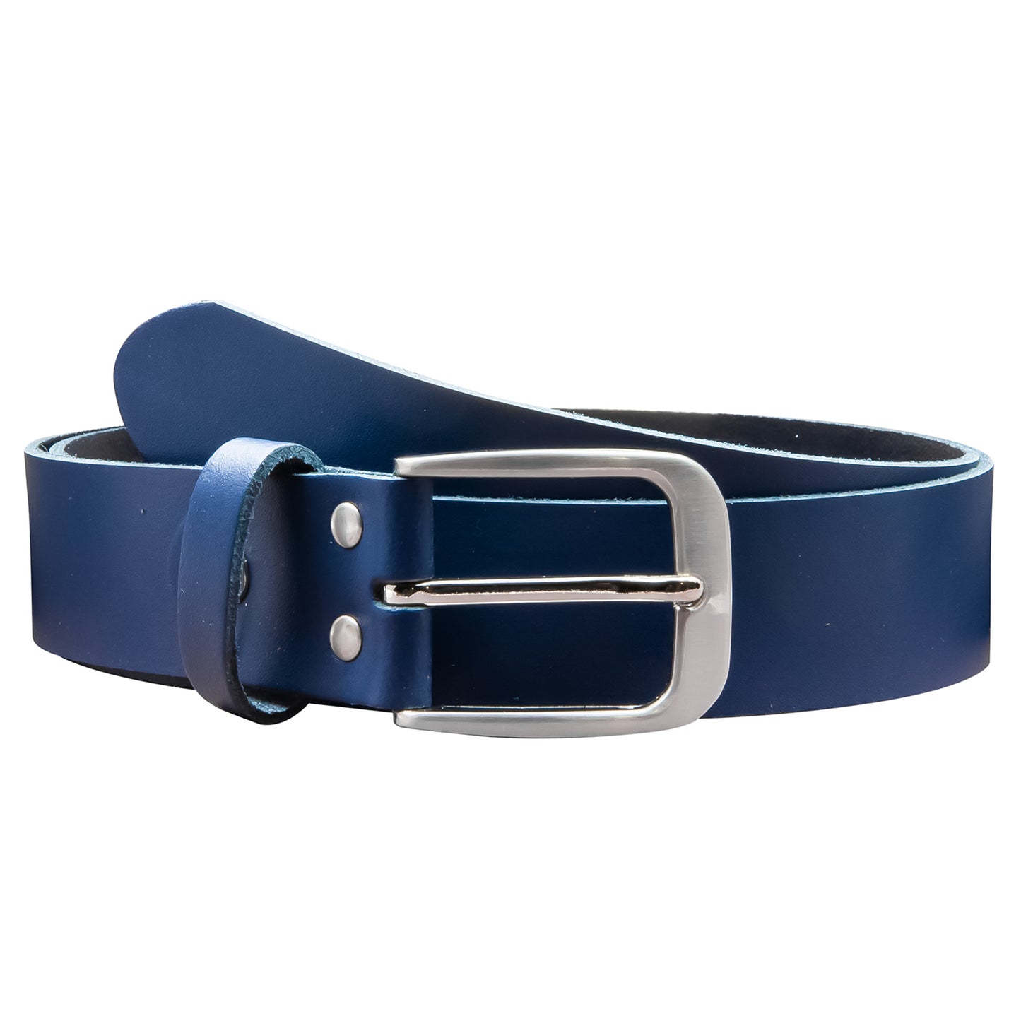 35 mm Gürtel Spaltleder Modell EH428-SL-Dunkelblau