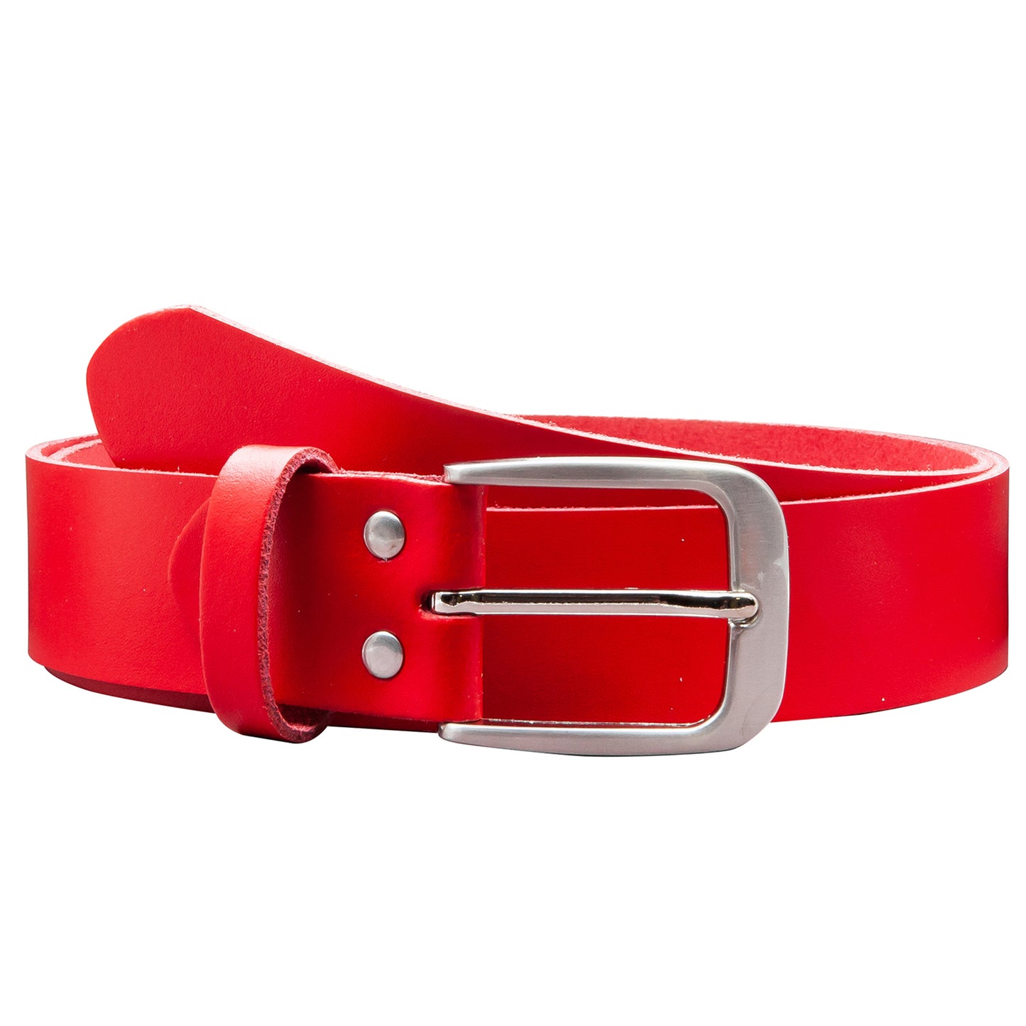 35 mm Gürtel Spaltleder Modell EH428-SL-Rot