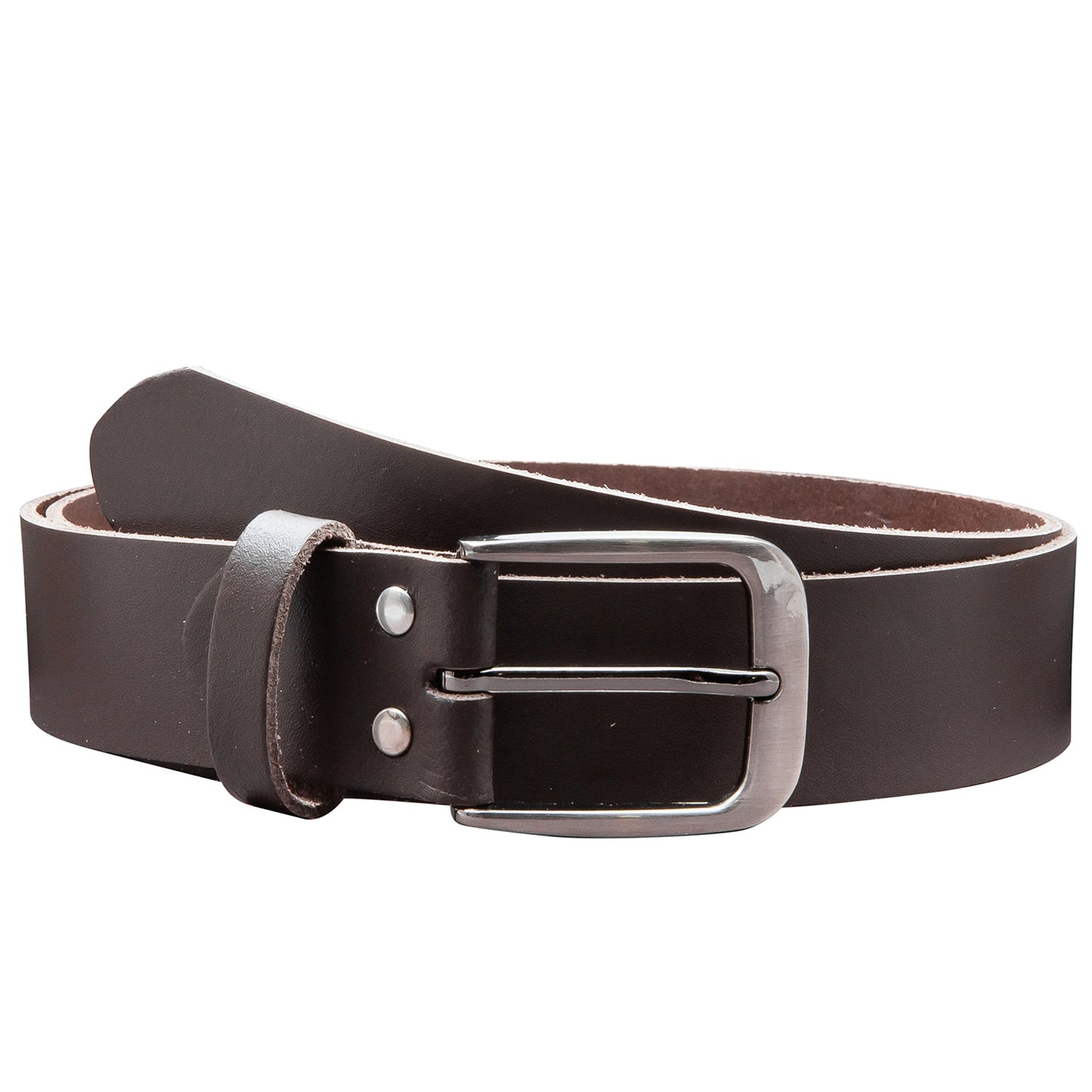 35 mm Gürtel Spaltleder Modell EH434-SL-Dunkelbraun