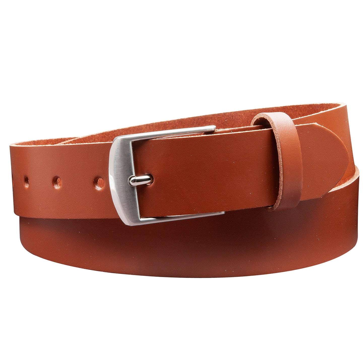 35 mm Gürtel Spaltleder Modell EH49-SL-Cognac