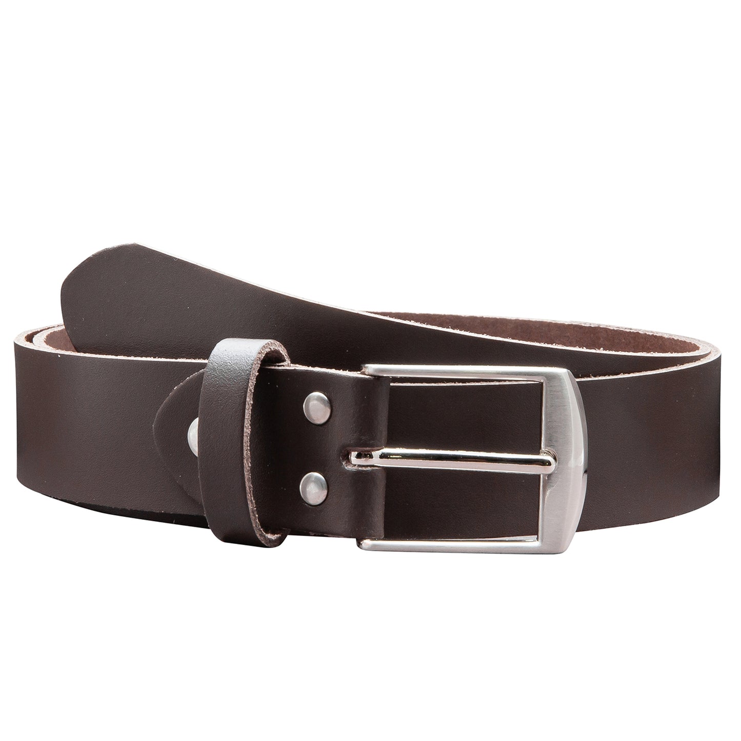 35 mm Gürtel Spaltleder Modell EH49-SL-Dunkelbraun