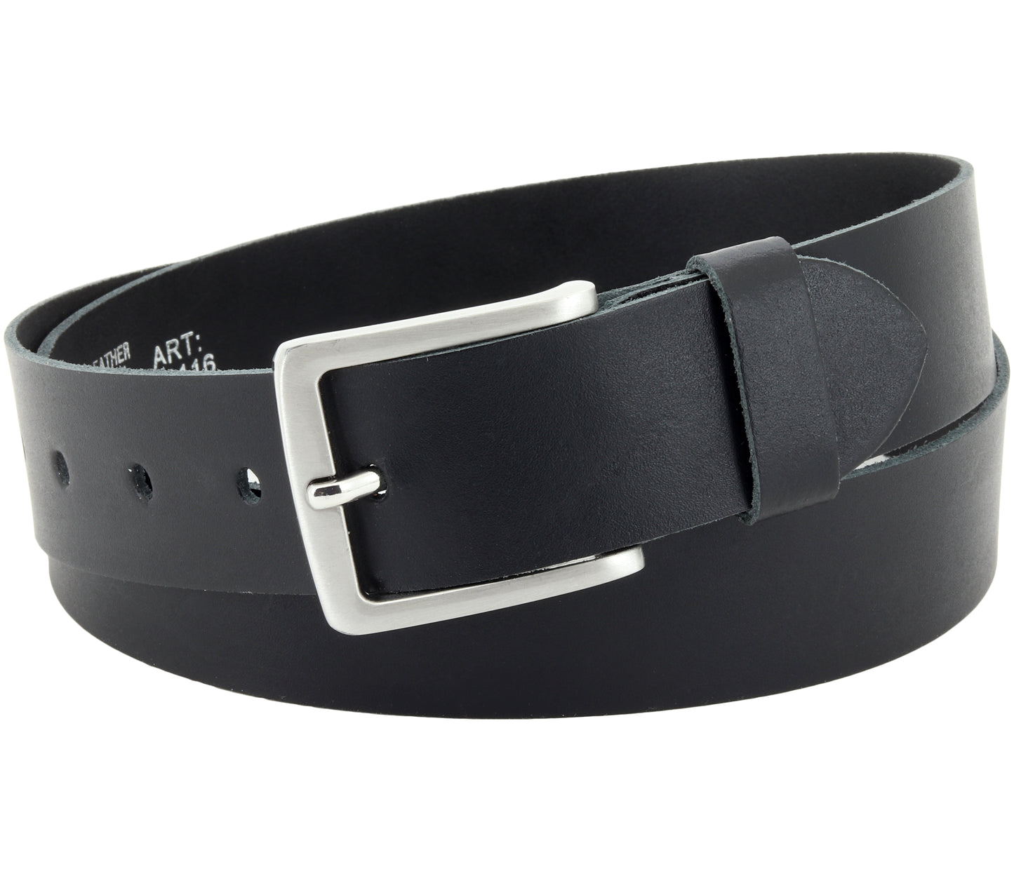 40 mm Gürtel Spaltleder Modell EH518-SL-Schwarz