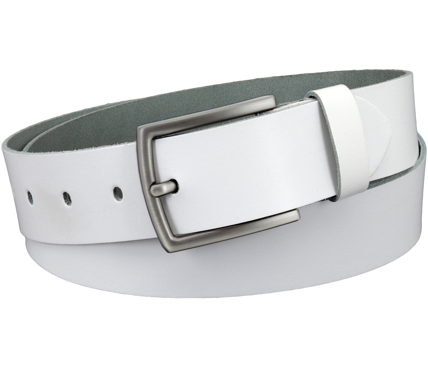 40 mm Gürtel Spaltleder Modell EH519-SL-Weiss