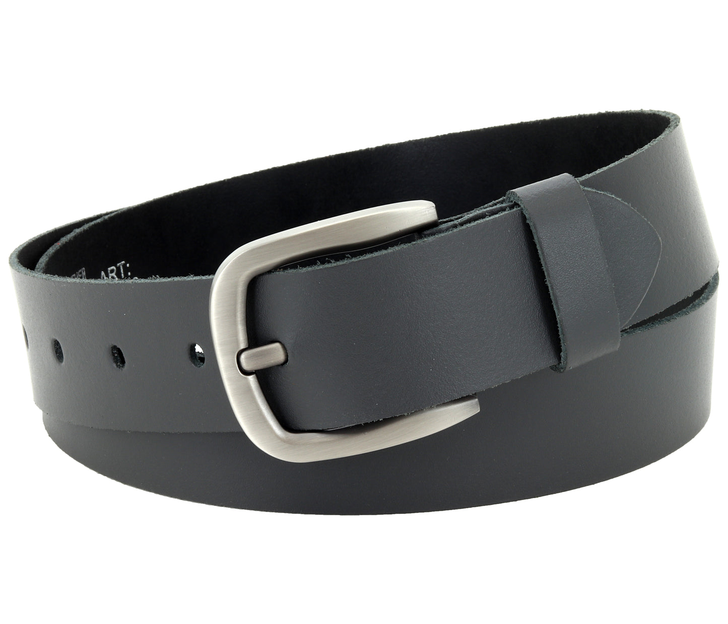 40 mm Gürtel Spaltleder Modell EH52-SL-Grau