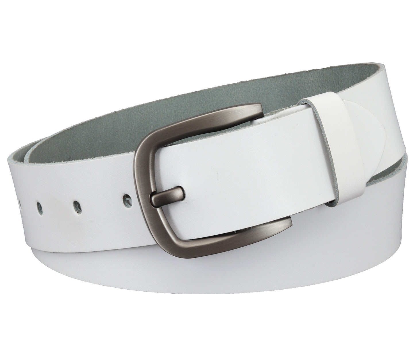 40 mm Gürtel Spaltleder Modell EH52-SL-Weiss