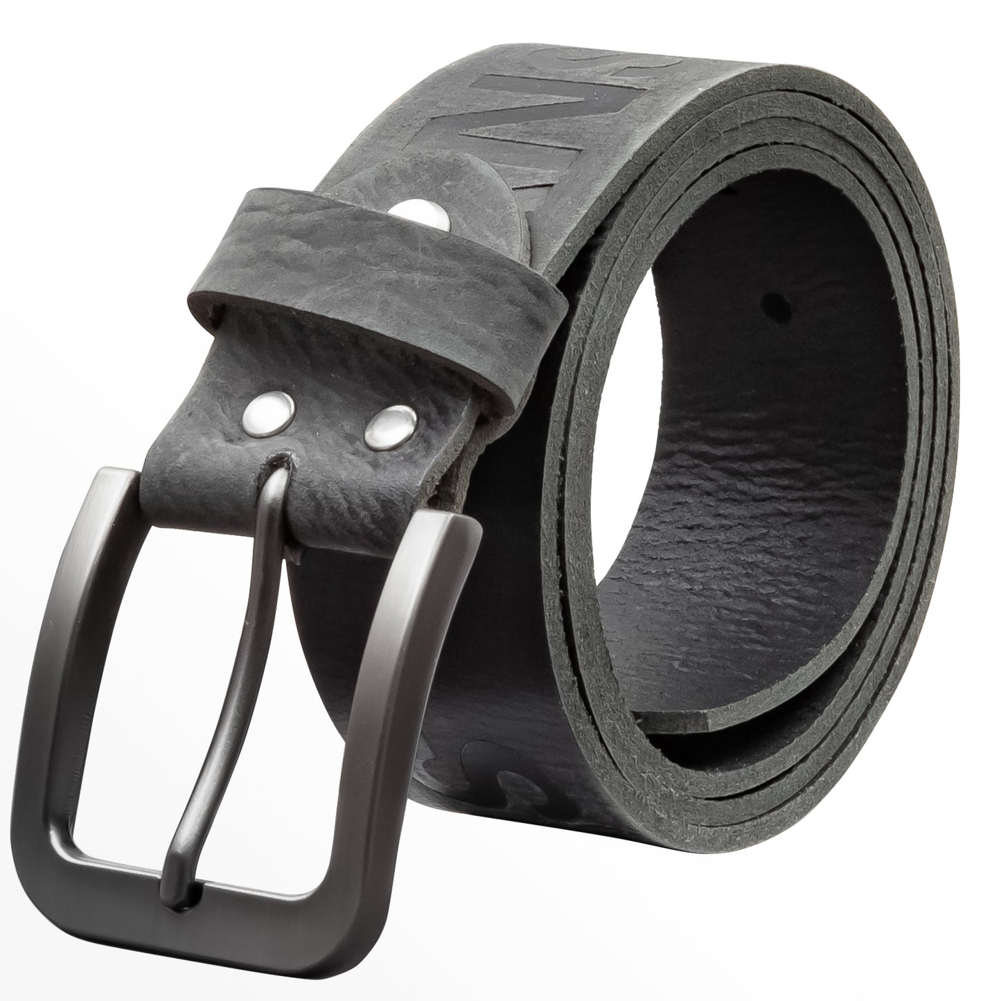 40 mm Gürtel Aufruck Leder Modell EH520-AD-Schwarz