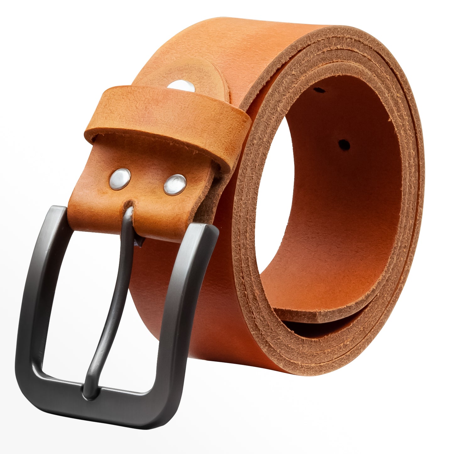 40 mm Gürtel Geschliffenes Leder Modell EH520-GE-Cognac