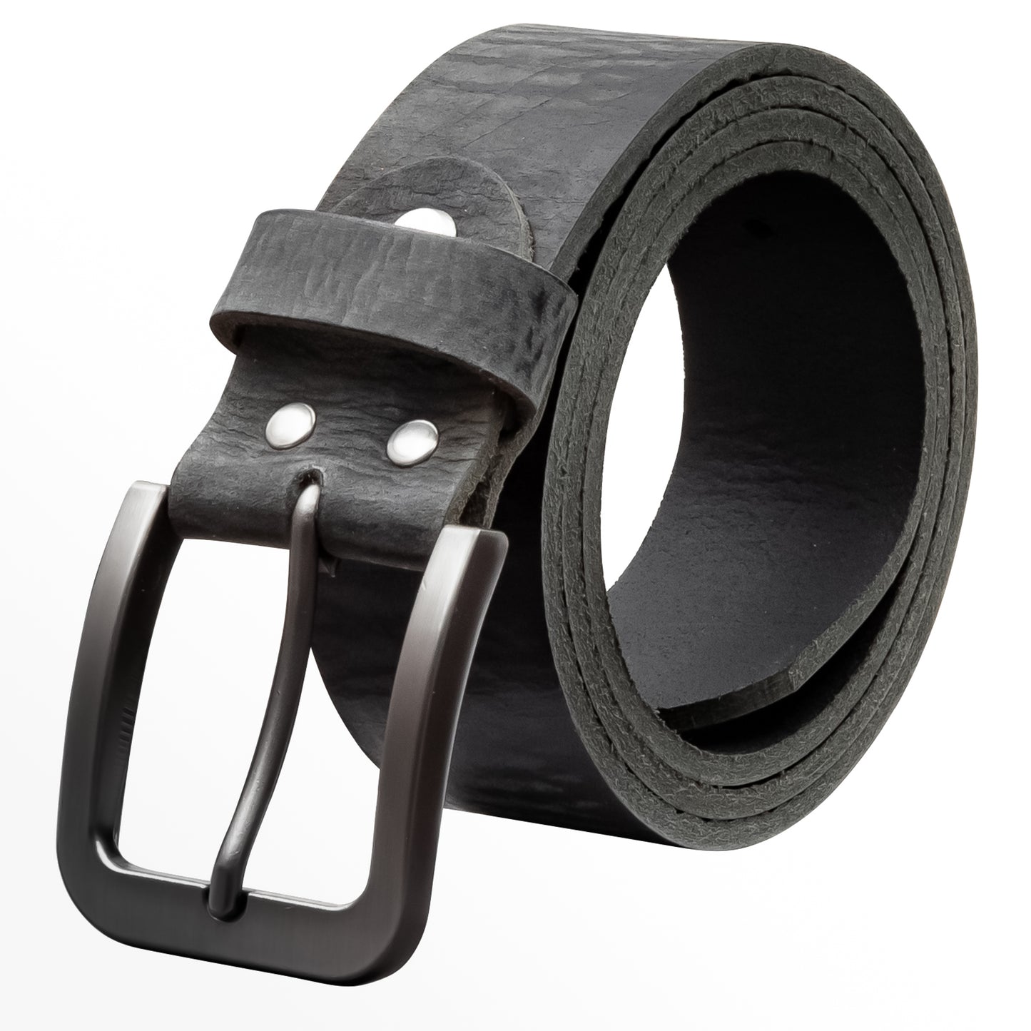40 mm Gürtel Geschliffenes Leder Modell EH520-GE-Schwarz