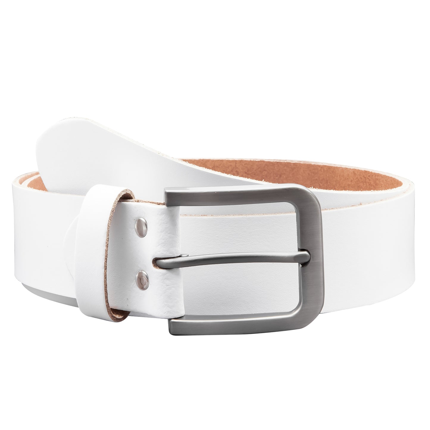 40 mm Gürtel Spaltleder Modell EH520-SL-Weiss