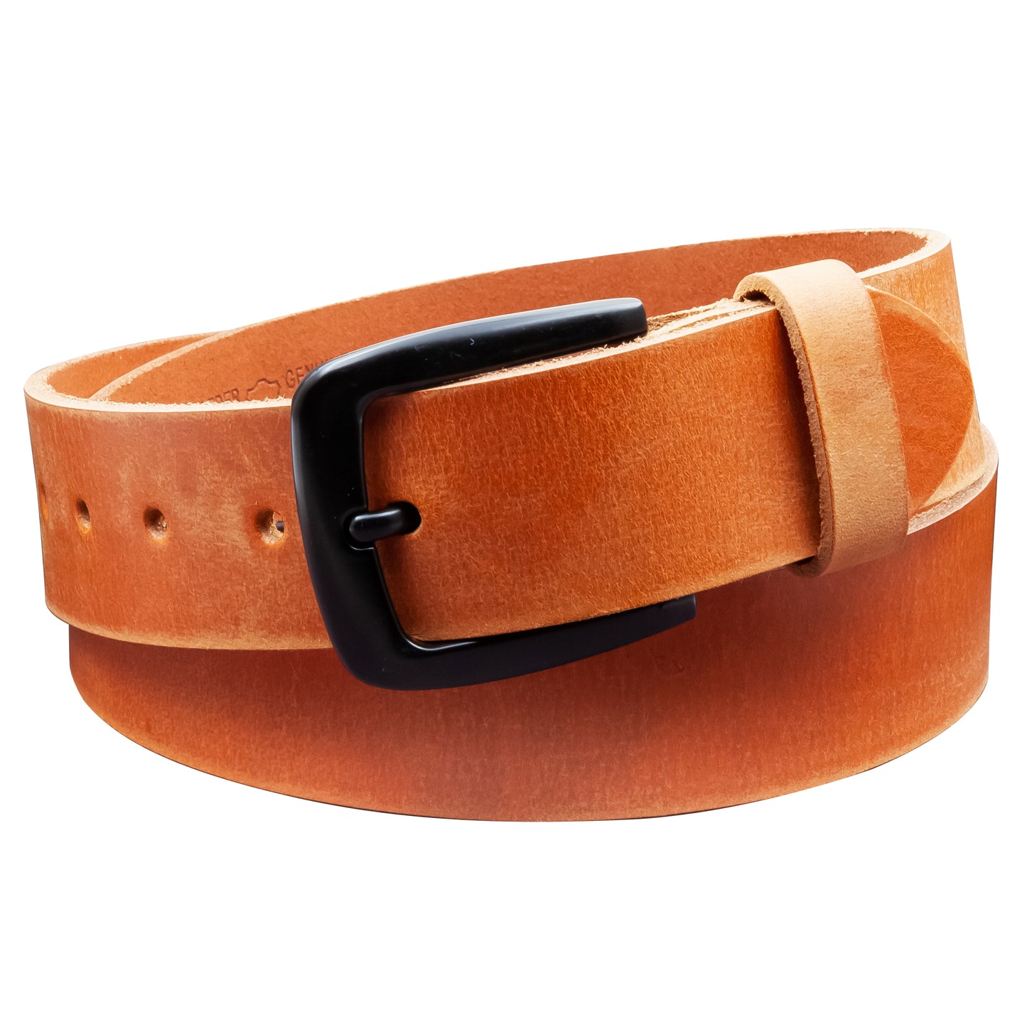 40 mm Gürtel Geschliffenes Leder Modell EH523-GE-Cognac