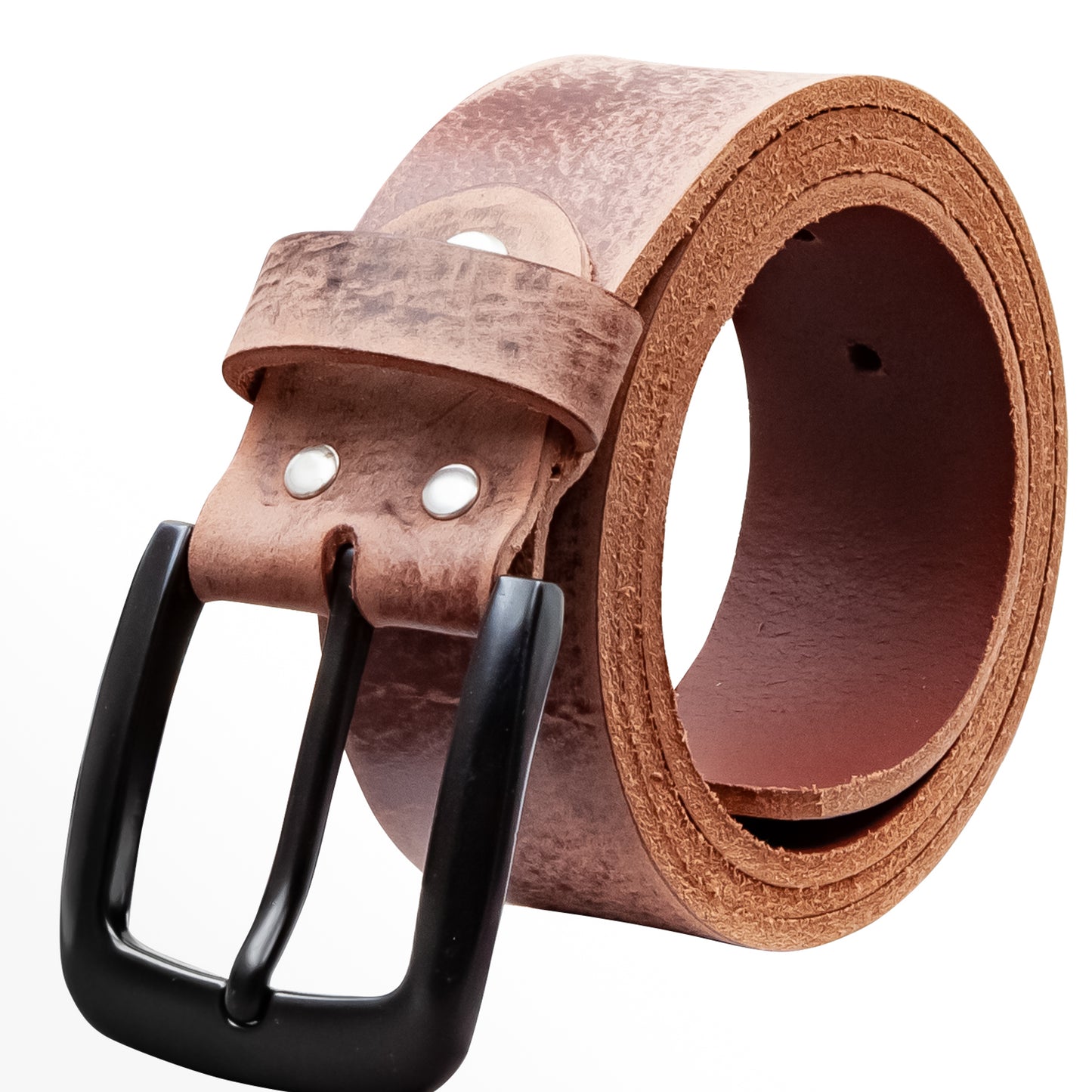 40 mm Gürtel Geschliffenes Leder Modell EH523-GE-Dunkelbraun