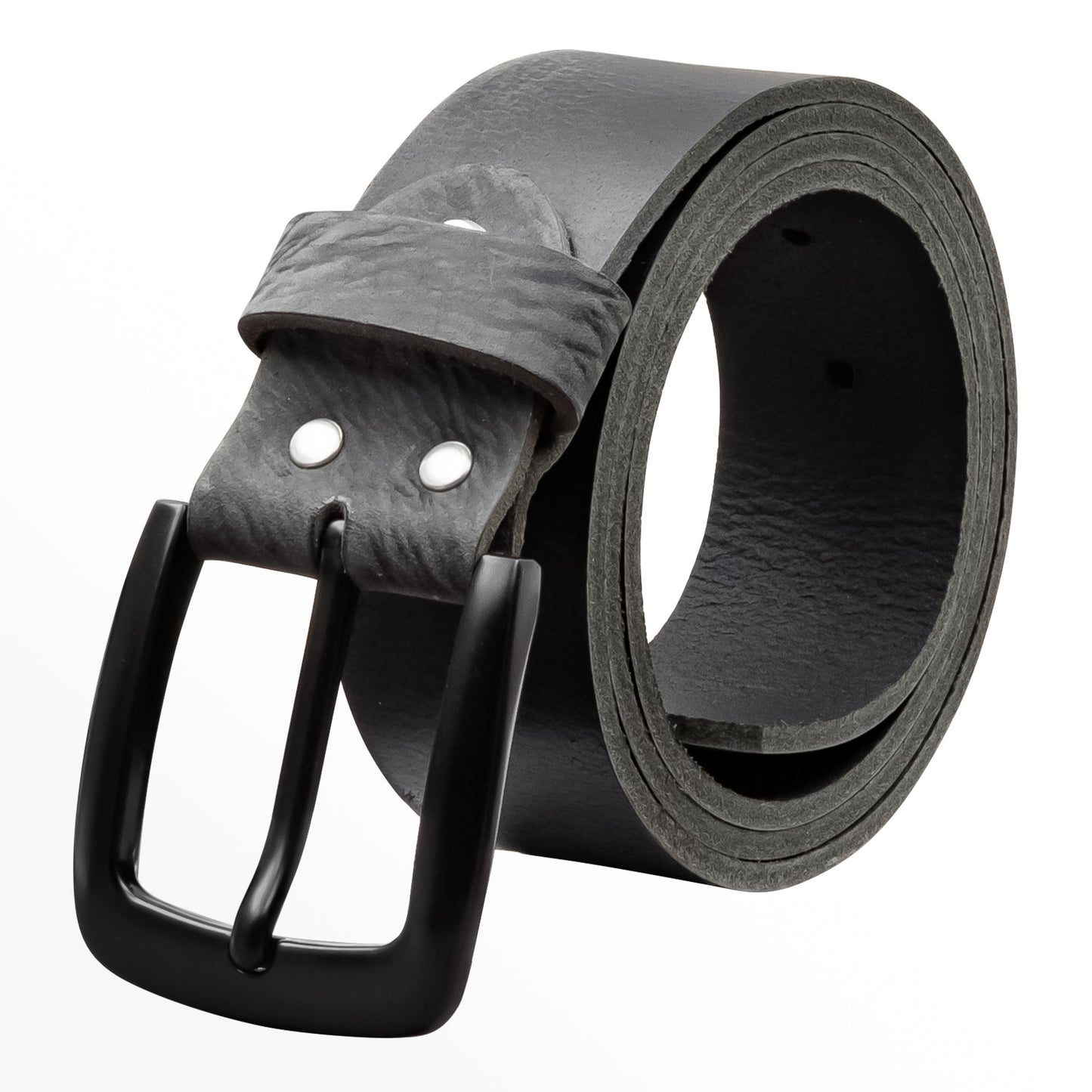 40 mm Gürtel Geschliffenes Leder Modell EH523-GE-Schwarz