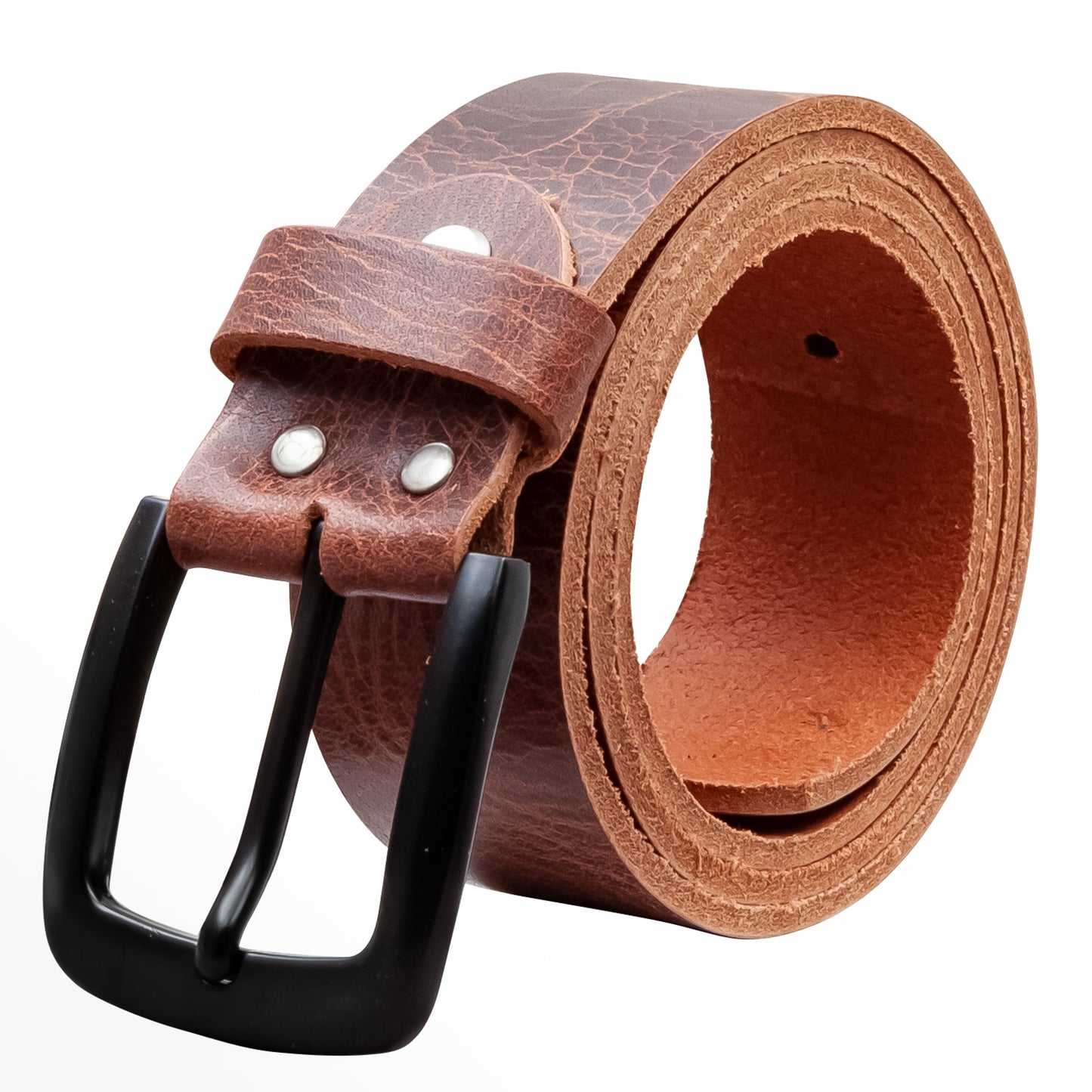 40 mm Gürtel Rustikales Leder Modell EH523-RL-Dunkelbraun