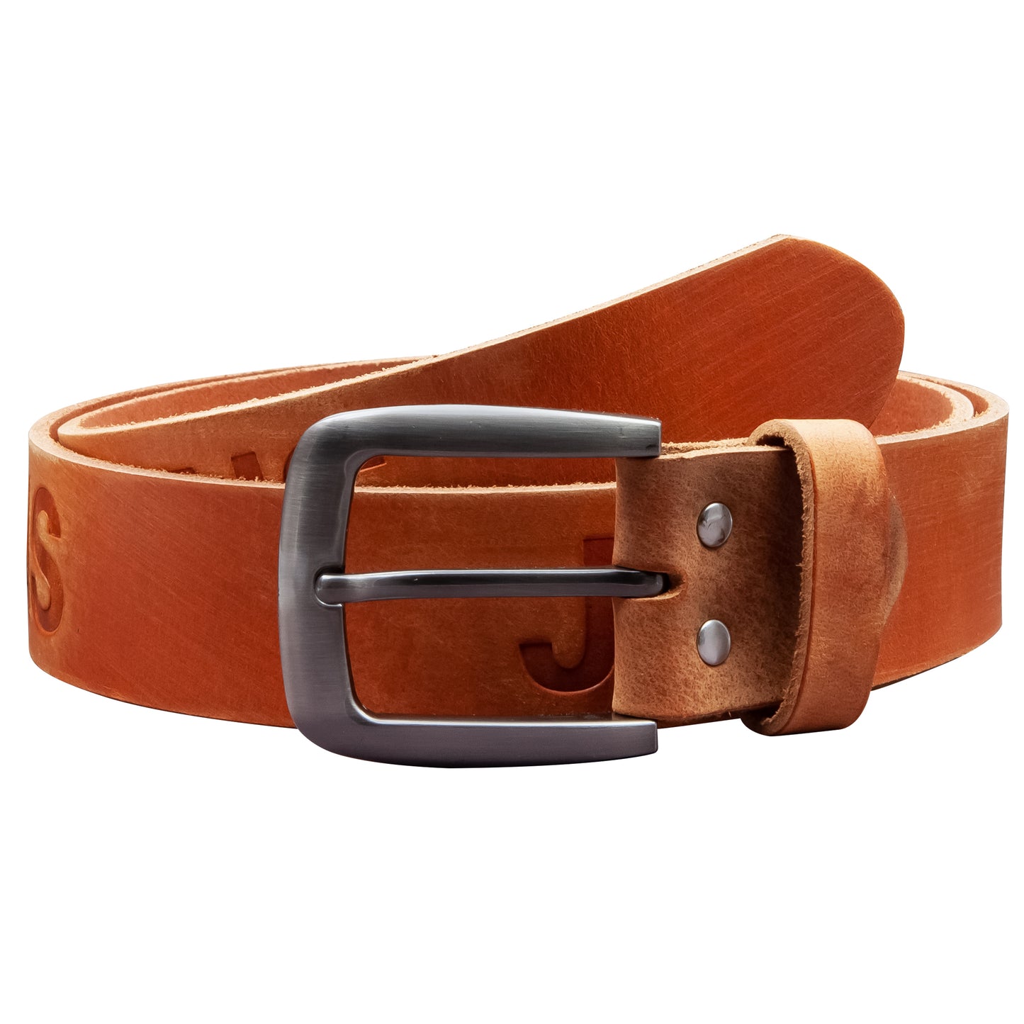 40 mm Gürtel Aufruck Leder Modell EH524-AD-Cognac