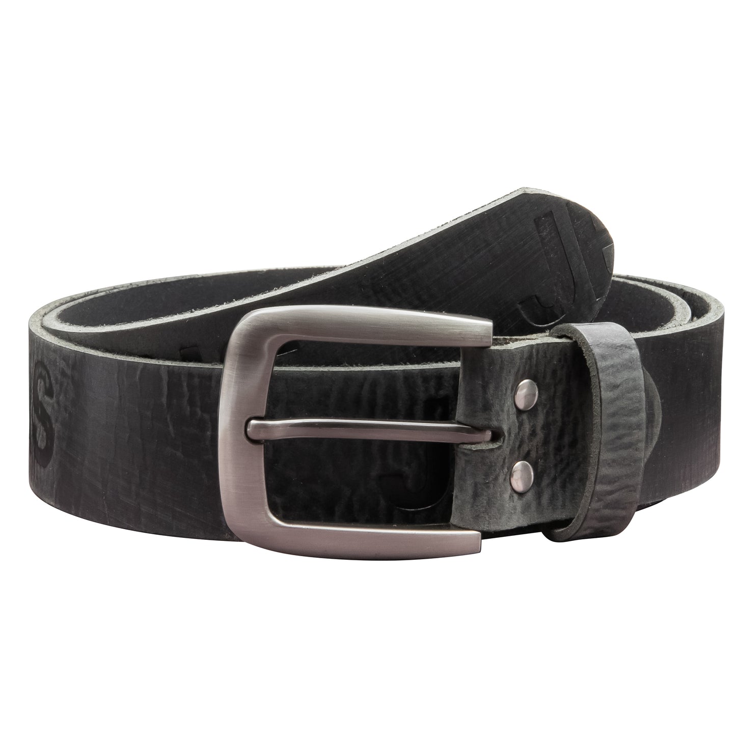 40 mm Gürtel Aufruck Leder Modell EH524-AD-Schwarz